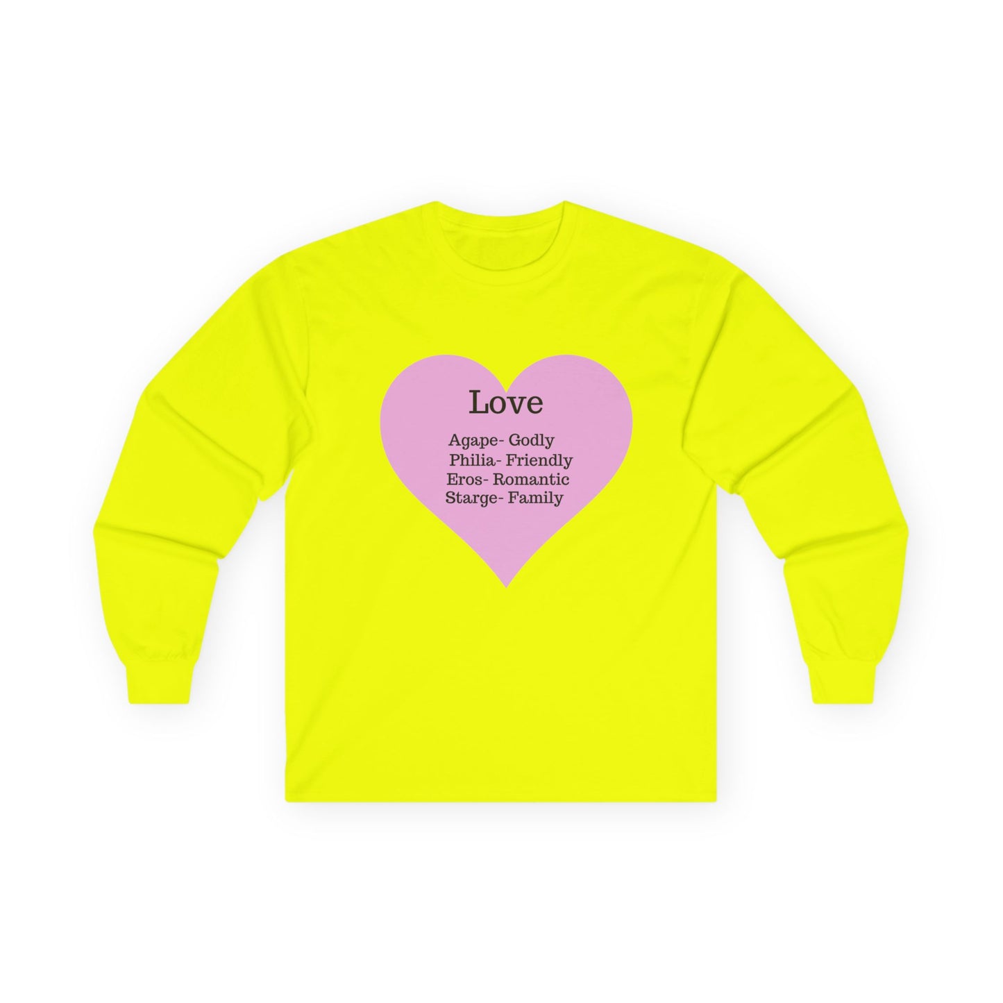 Love Types Unisex Ultra Cotton Long Sleeve Tee