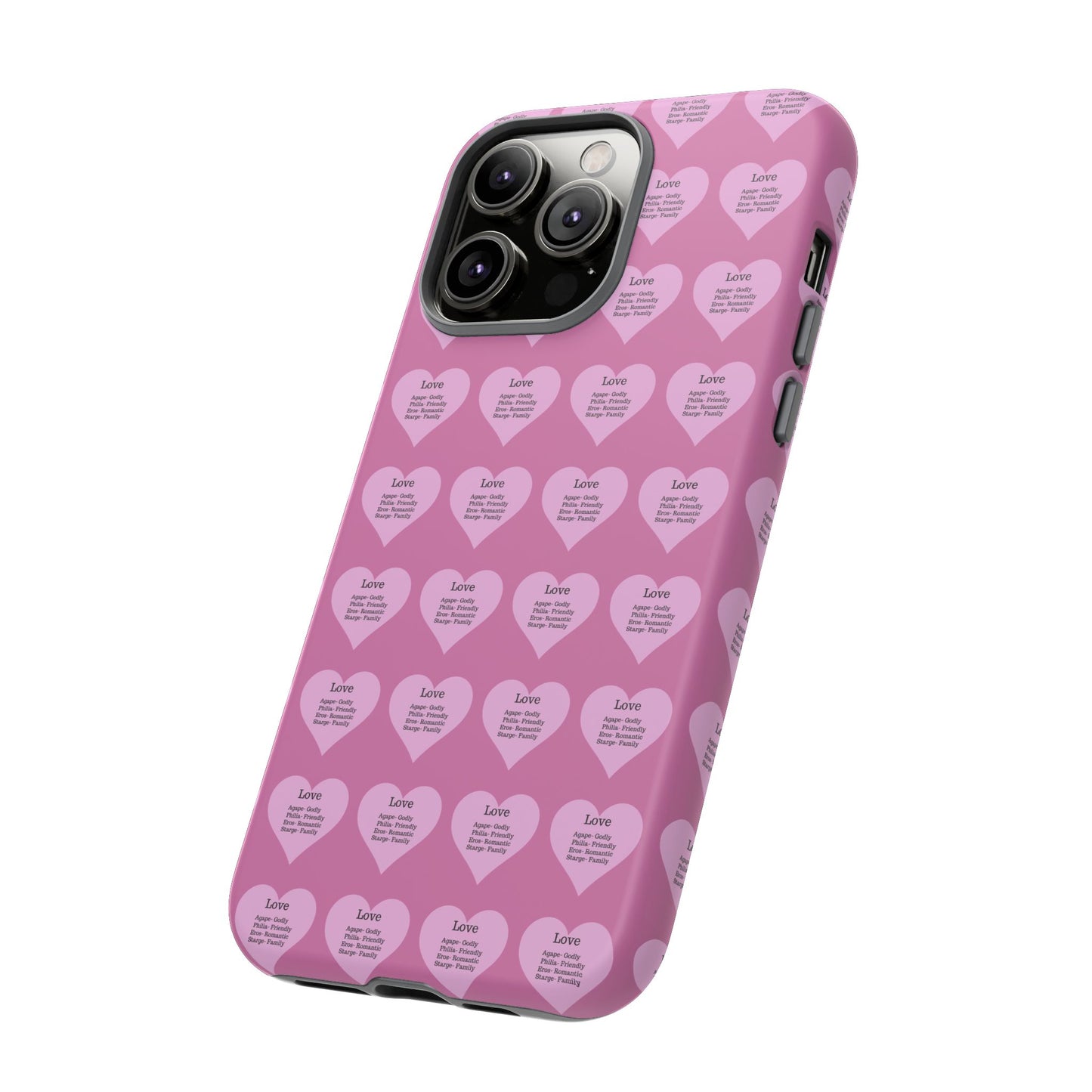 Hearts-A-Flutter Phone Case (iPhone, Google Pixel)(Light pink)