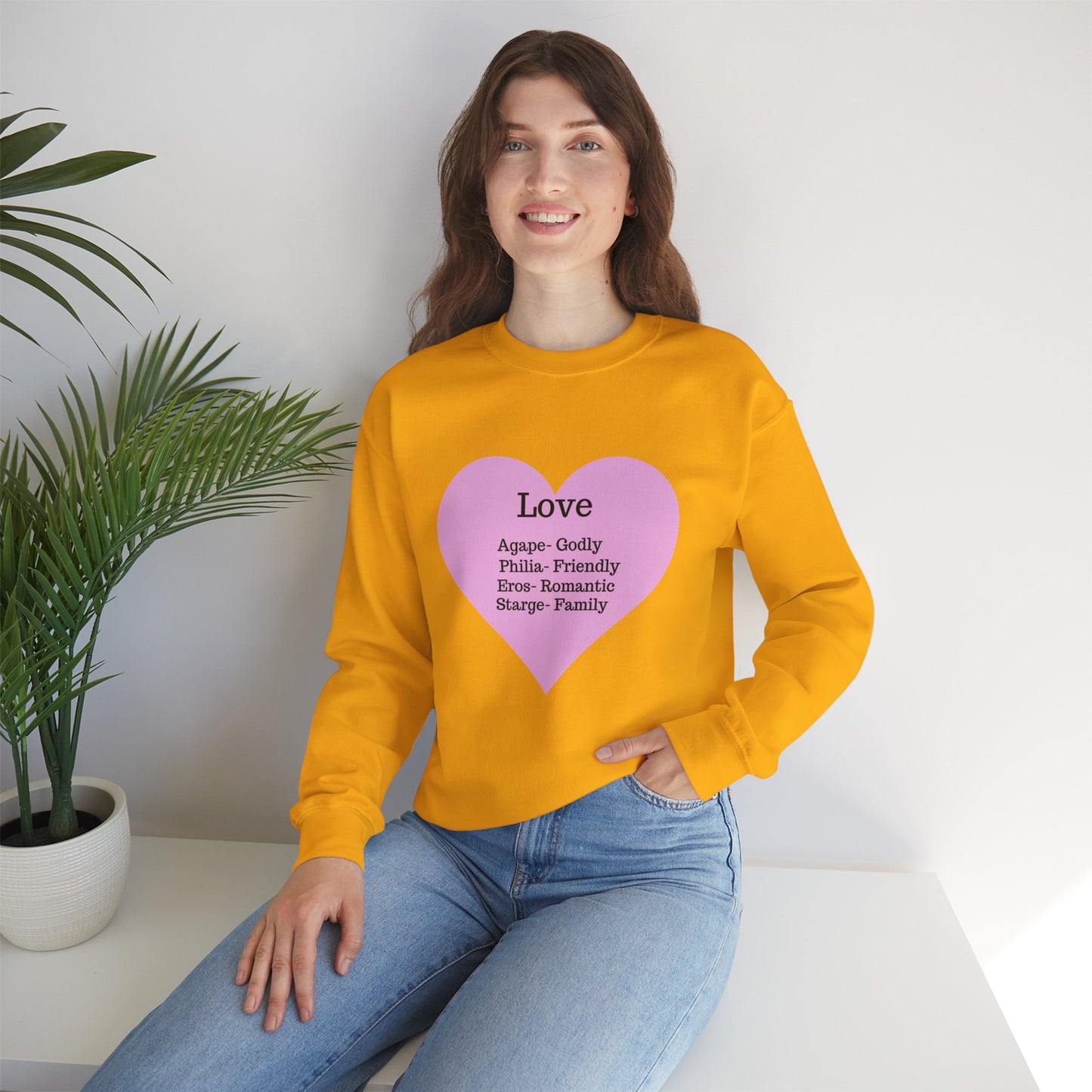 Types of Love Heart Unisex Sweatshirt