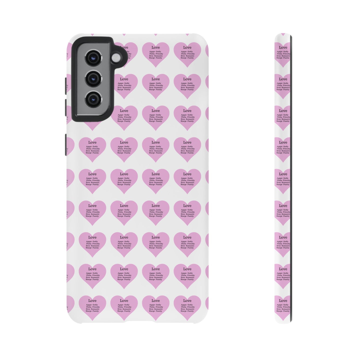 Hearts-A-Flutter Phone Case (Samsung)(White)