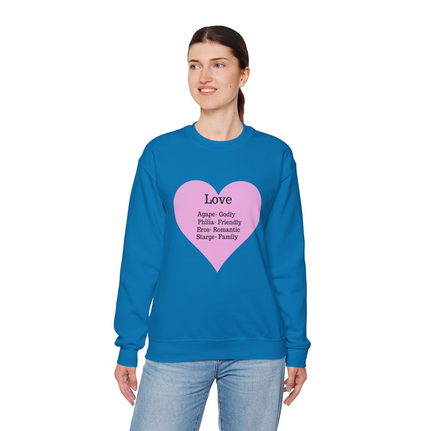 Types of Love Heart Unisex Sweatshirt