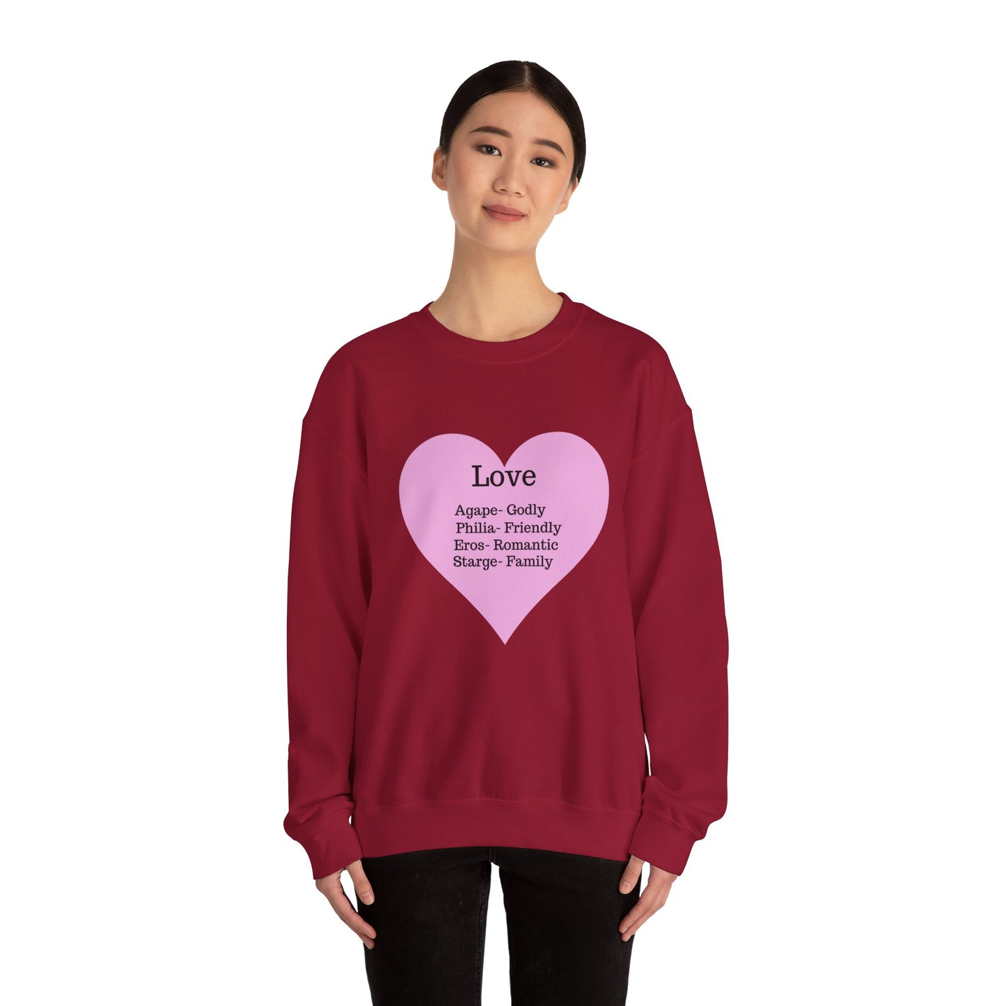 Types of Love Heart Unisex Sweatshirt