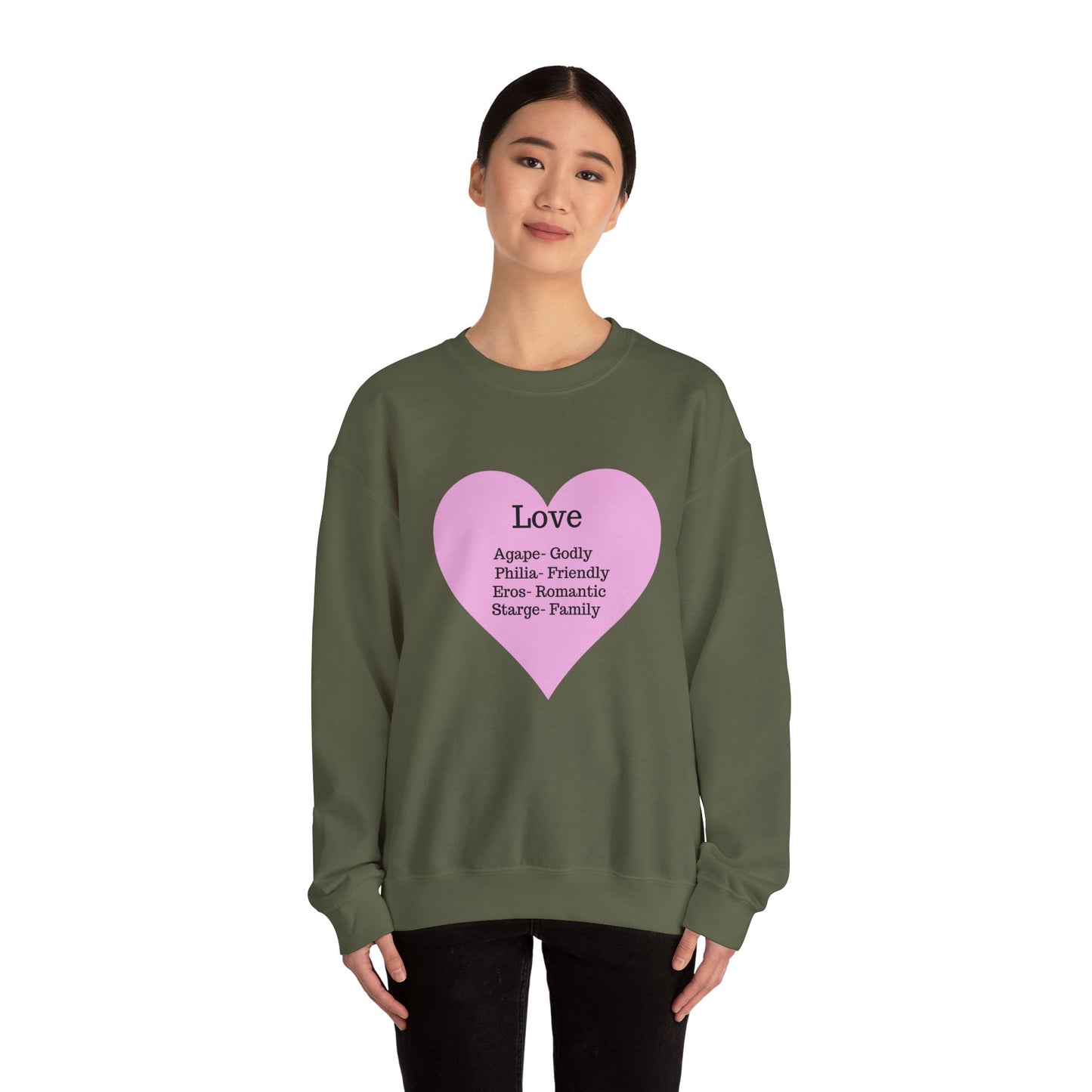 Types of Love Heart Unisex Sweatshirt