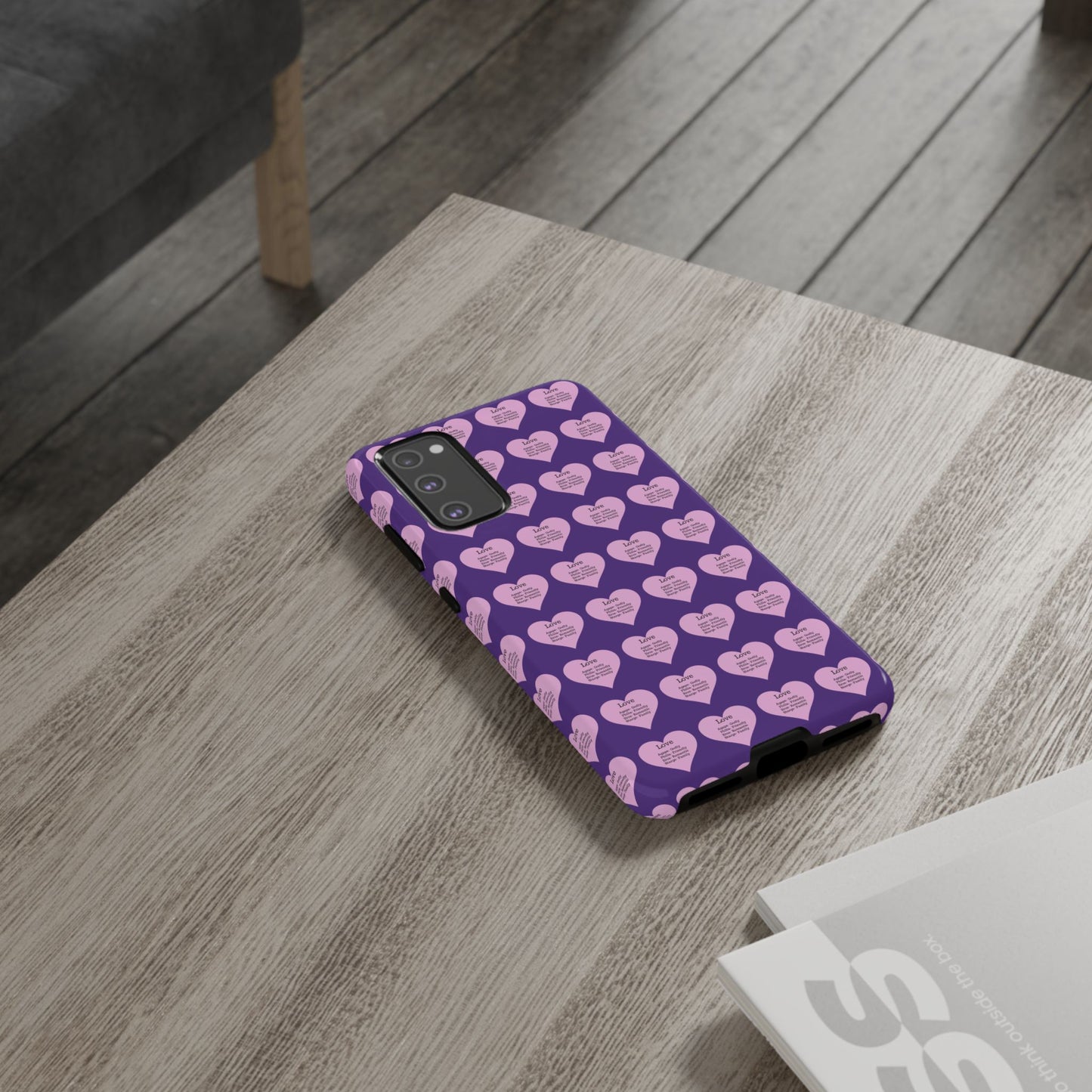 Hearts-A-Flutter Phone Case (Samsung)(Purple)