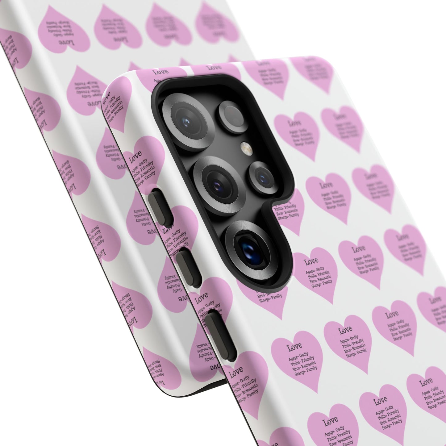Hearts-A-Flutter Phone Case (Samsung)(White)