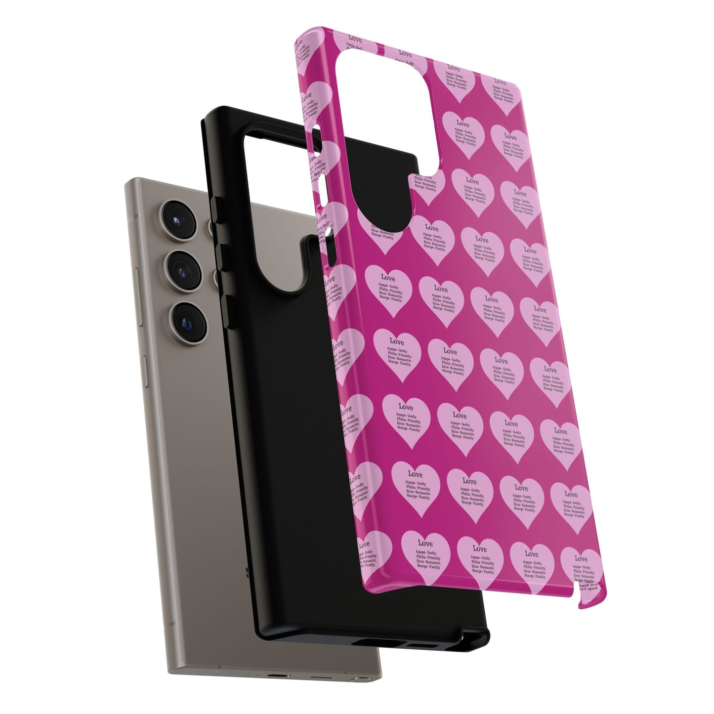 Hearts-A-Flutter Phone Case (Samsung)(Pink)