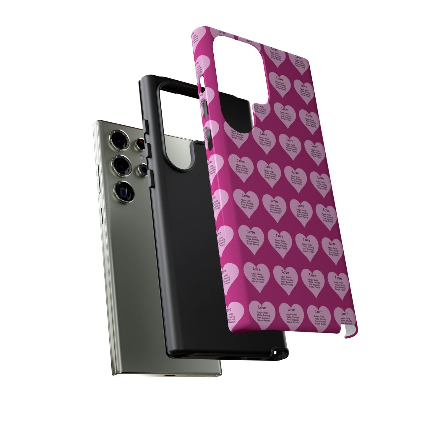 Hearts-A-Flutter Phone Case (Samsung)(Pink)