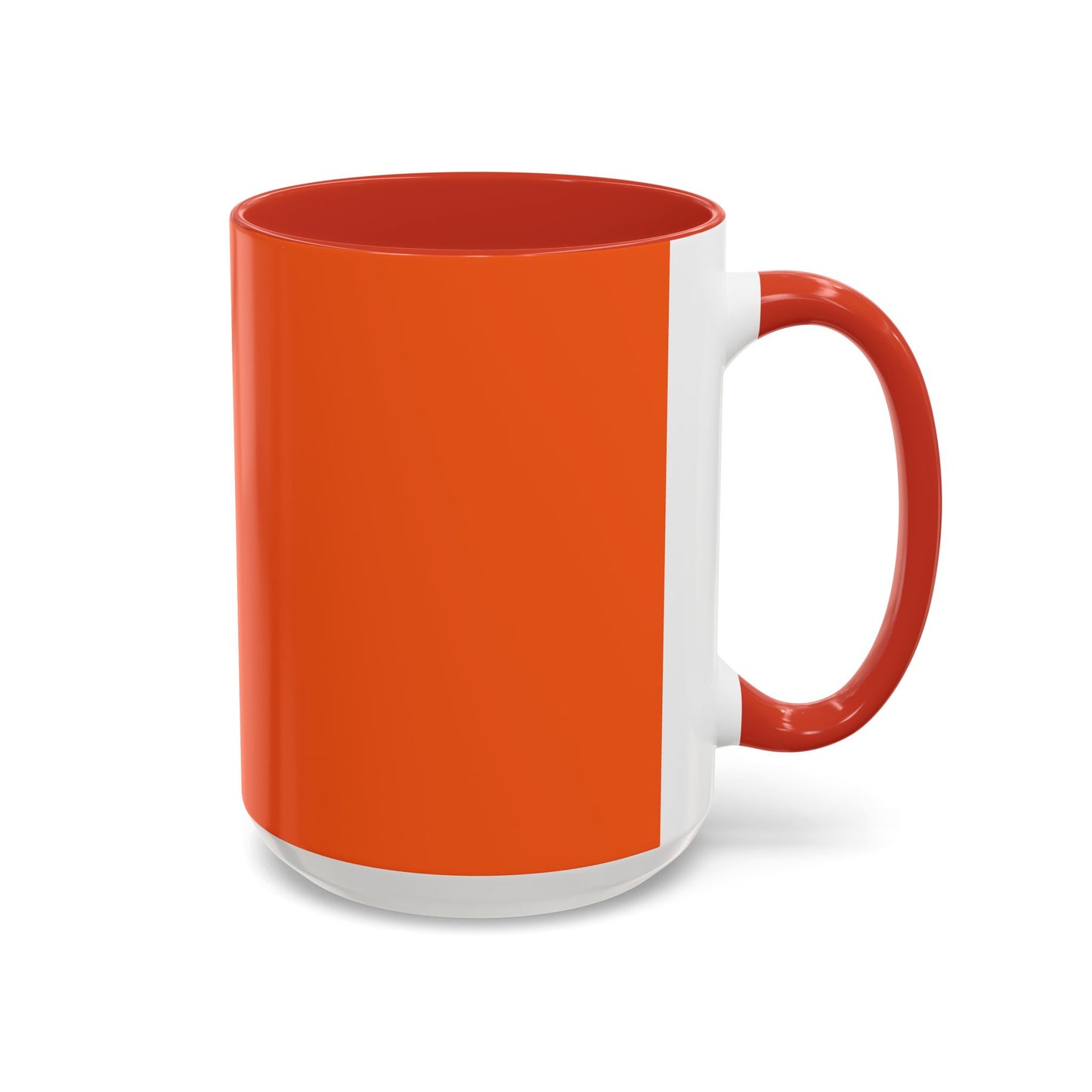 Charming Heart Accent Coffee Mug (Orange)