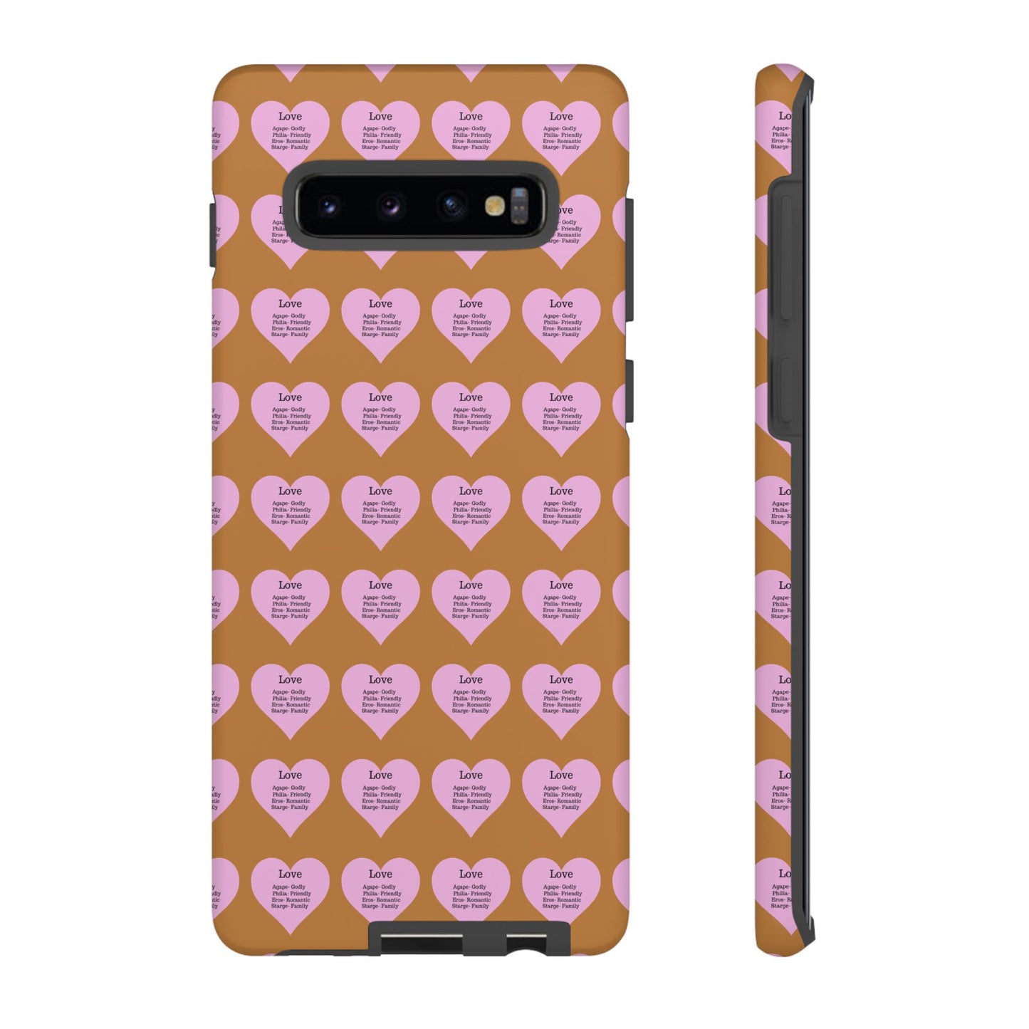 Hearts-A-Flutter Phone Case (Samsung)(Light brown)