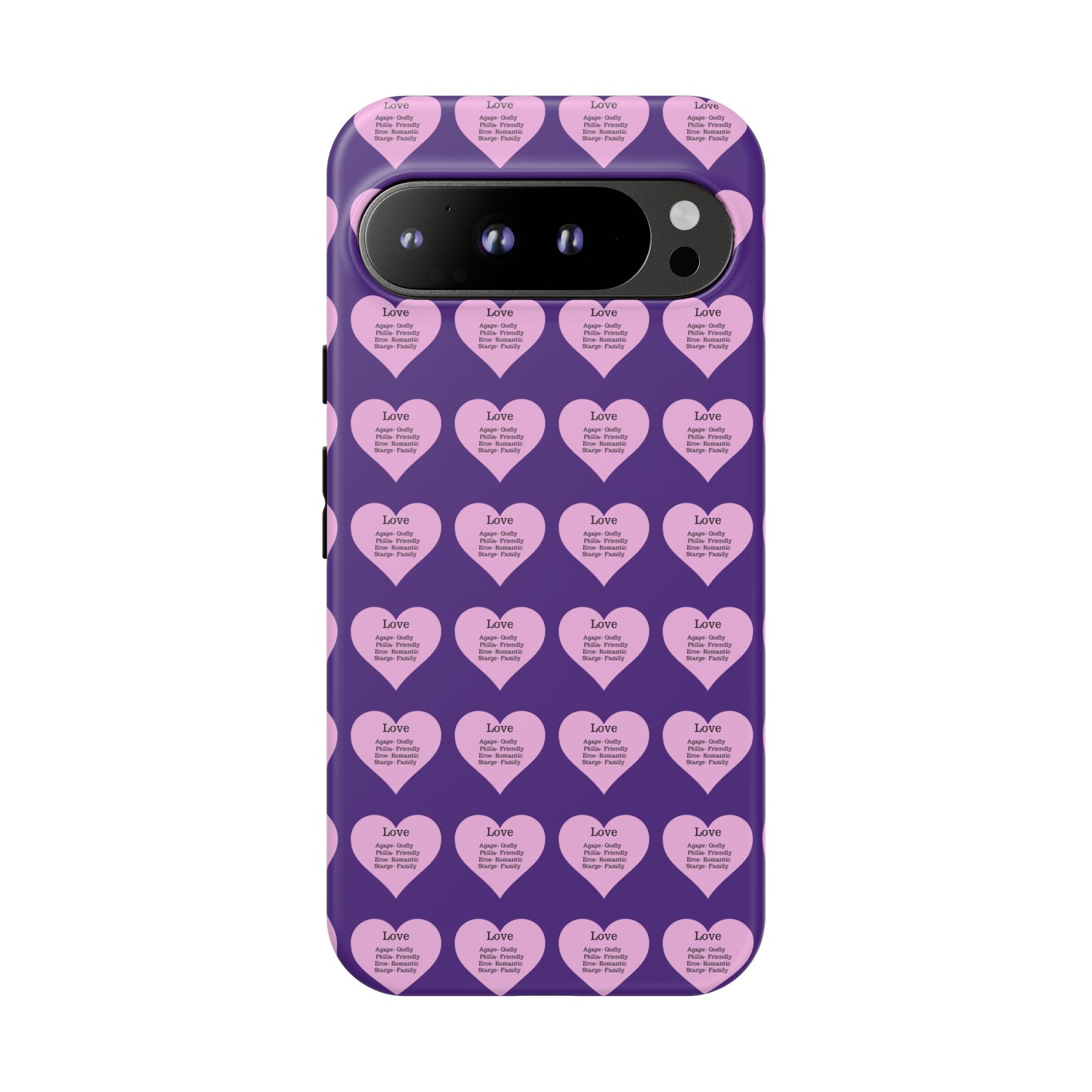 Hearts-A-Flutter Phone Case (iPhone, Google Pixel)(Purple)