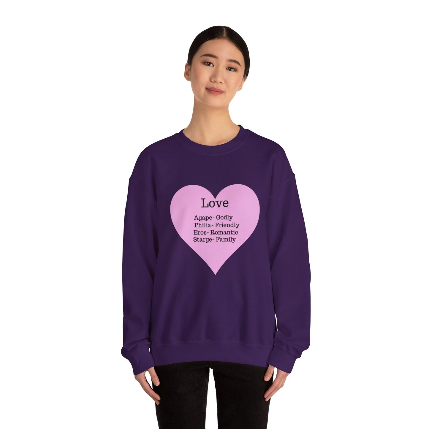 Types of Love Heart Unisex Sweatshirt