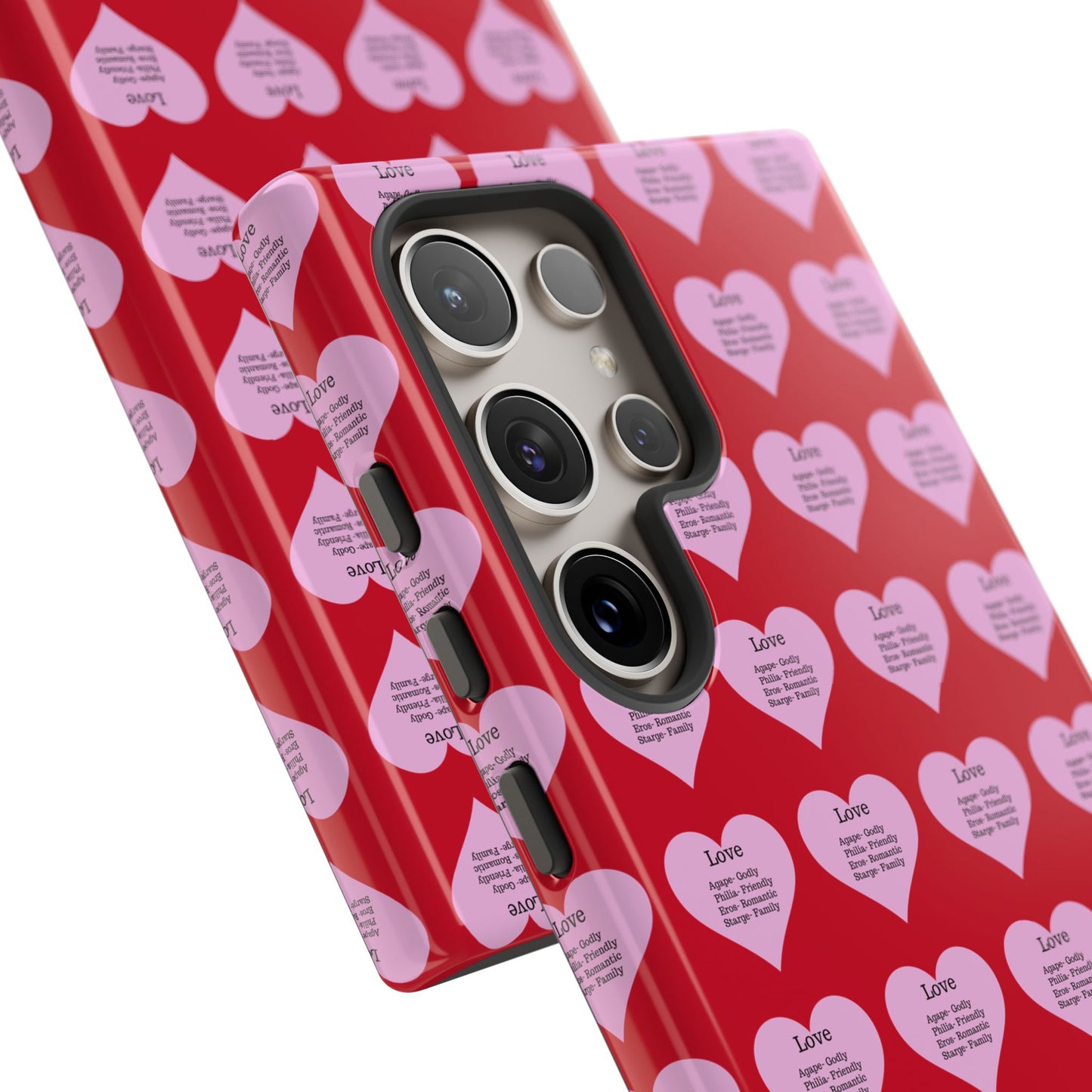 Hearts-A-Flutter Phone Case (Samsung)(Dark red)