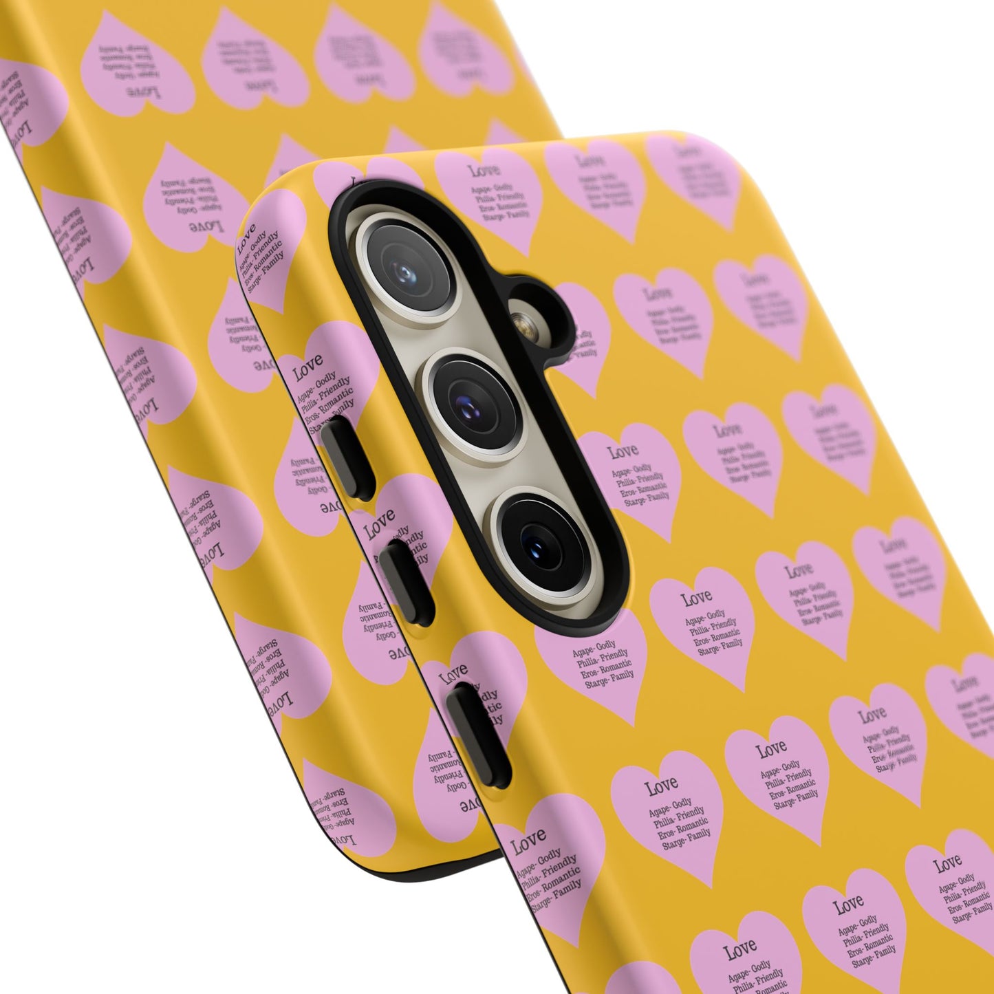 Hearts-A-Flutter Phone Case (Samsung)(Yellow)