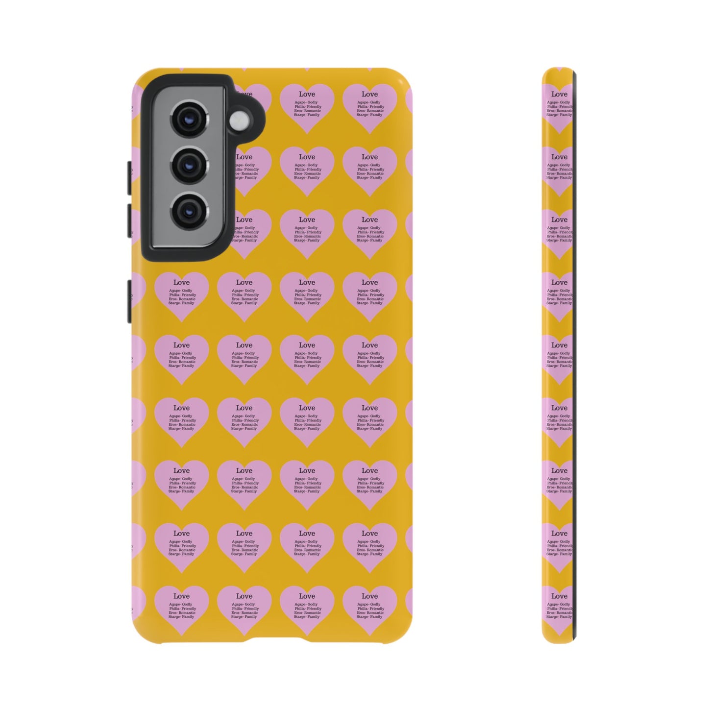 Hearts-A-Flutter Phone Case (Samsung)(Yellow)