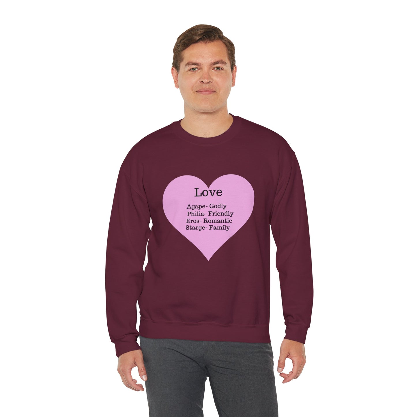 Types of Love Heart Unisex Sweatshirt