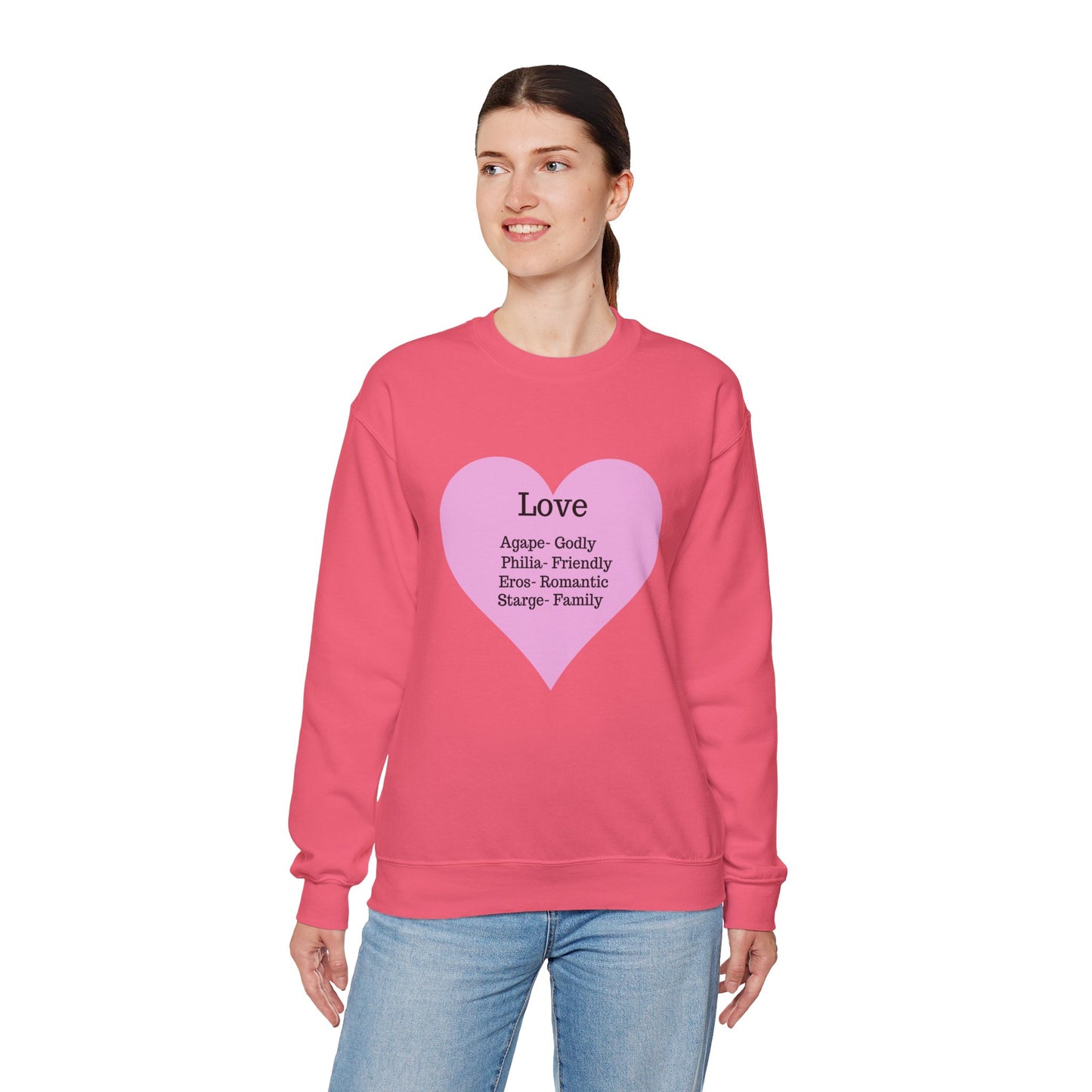 Types of Love Heart Unisex Sweatshirt
