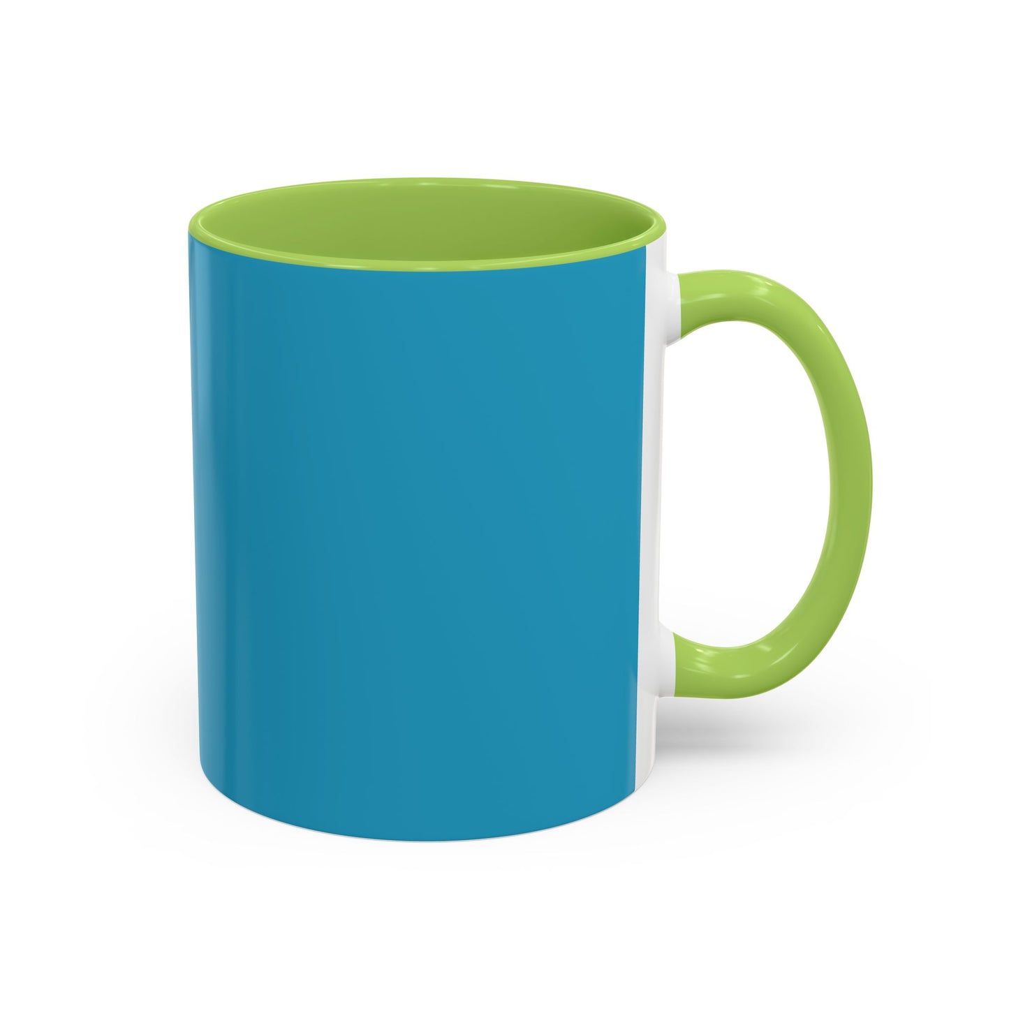 Charming Heart Accent Coffee Mug (Turquoise)