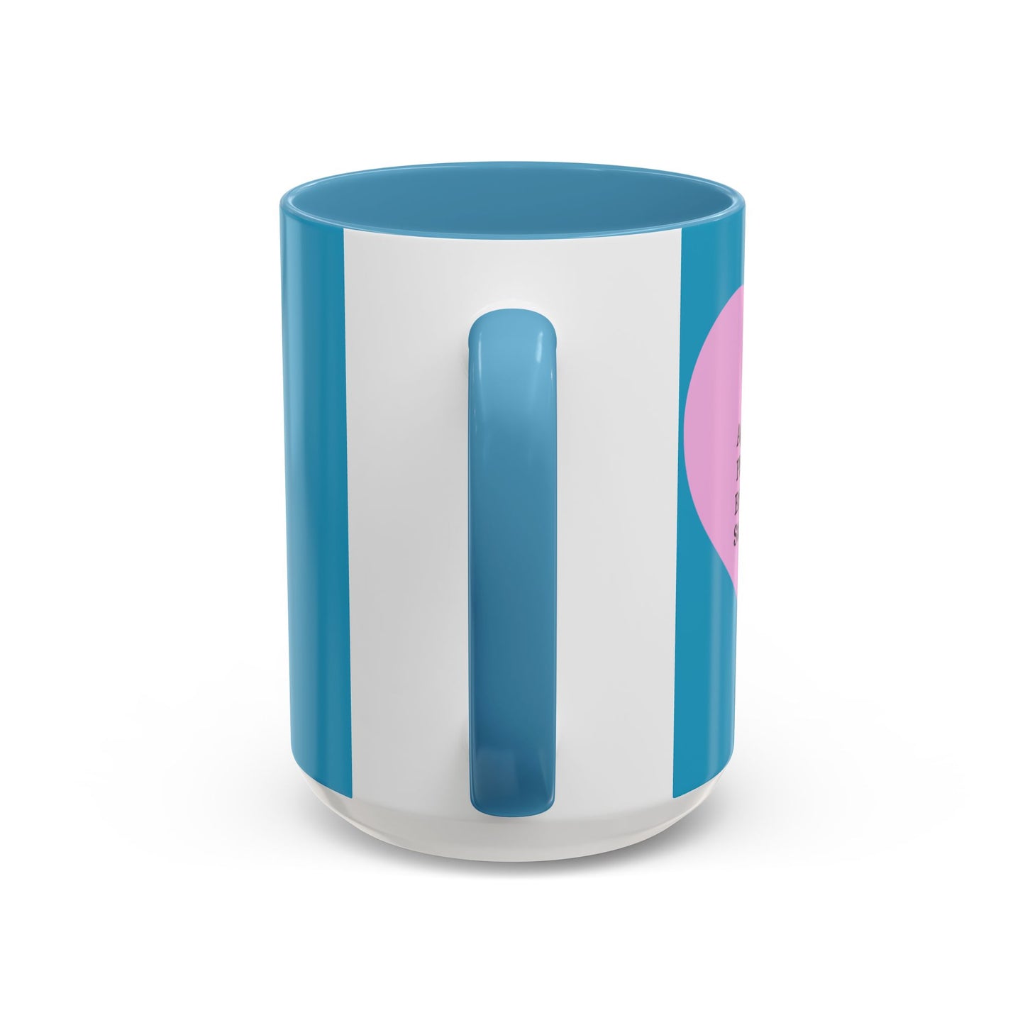 Charming Heart Accent Coffee Mug (Turquoise)