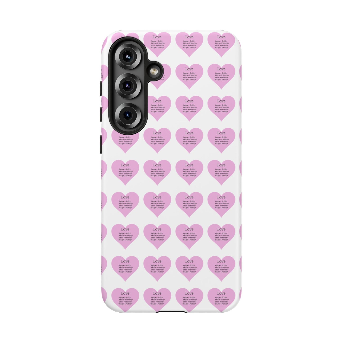 Hearts-A-Flutter Phone Case (Samsung)(White)