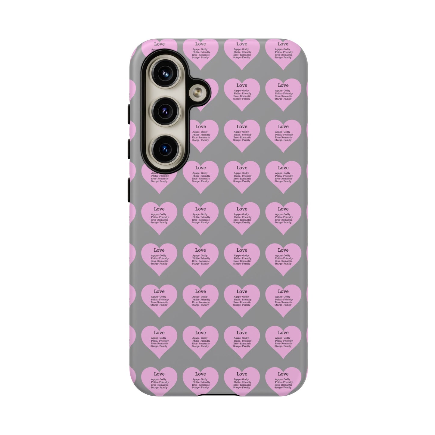Hearts-A-Flutter Phone Case (Samsung)(Grey)