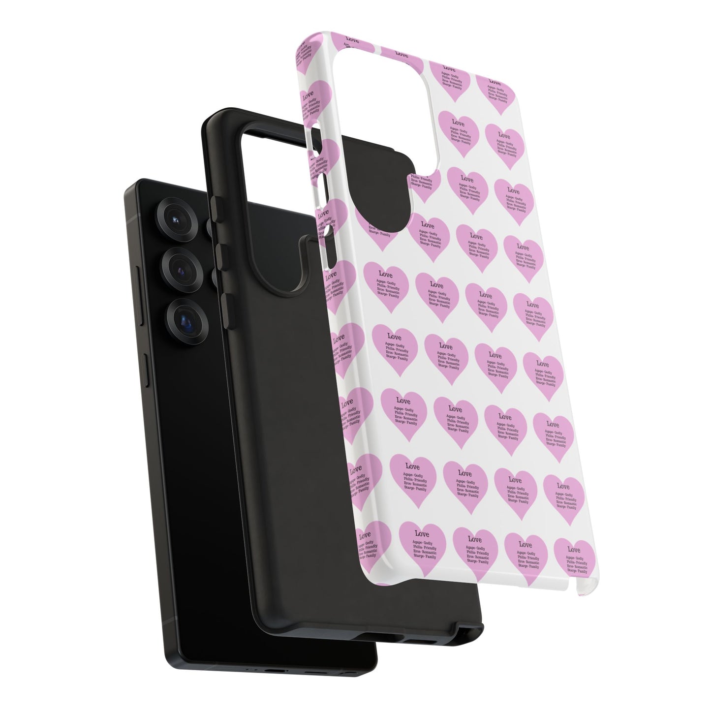 Hearts-A-Flutter Phone Case (Samsung)(White)