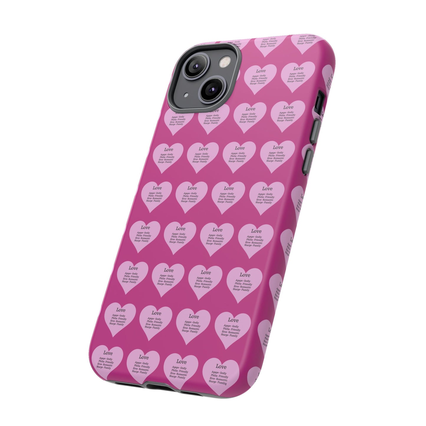 Hearts-A-Flutter Phone Case (iPhone, Google Pixel)(Pink)