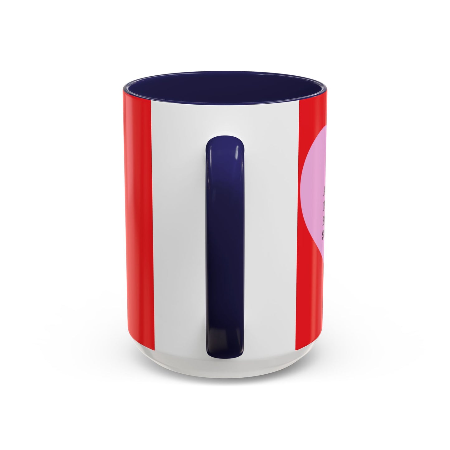 Charming Heart Accent Coffee Mug (Red)