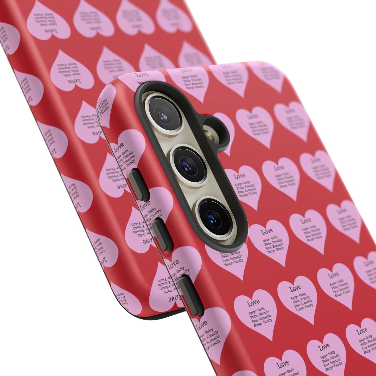 Hearts-A-Flutter Phone Case (Samsung)(Dark red)