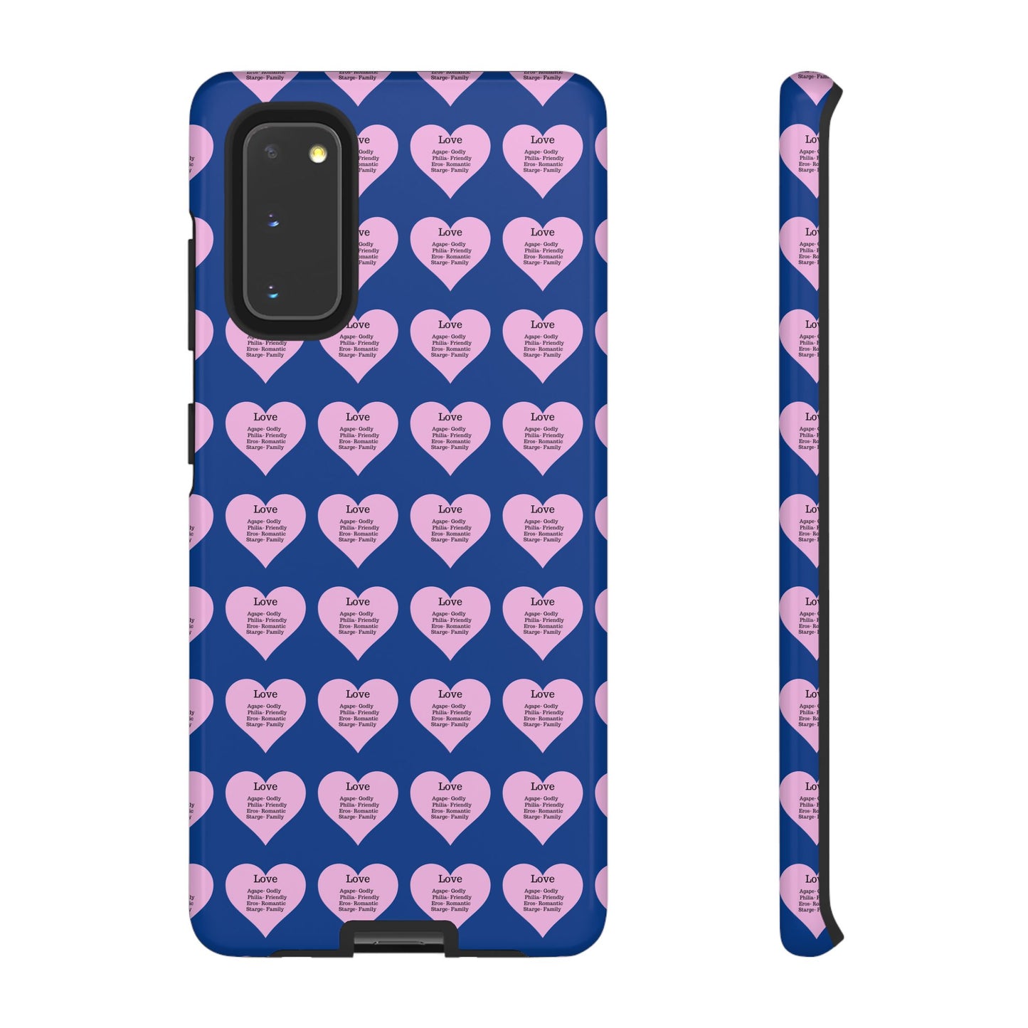 Hearts-A-Flutter Phone Case (Samsung)(Dark blue)