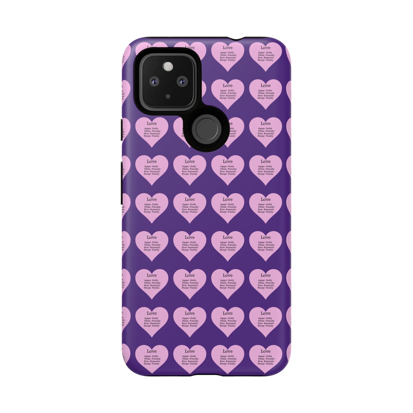 Hearts-A-Flutter Phone Case (iPhone, Google Pixel)(Purple)