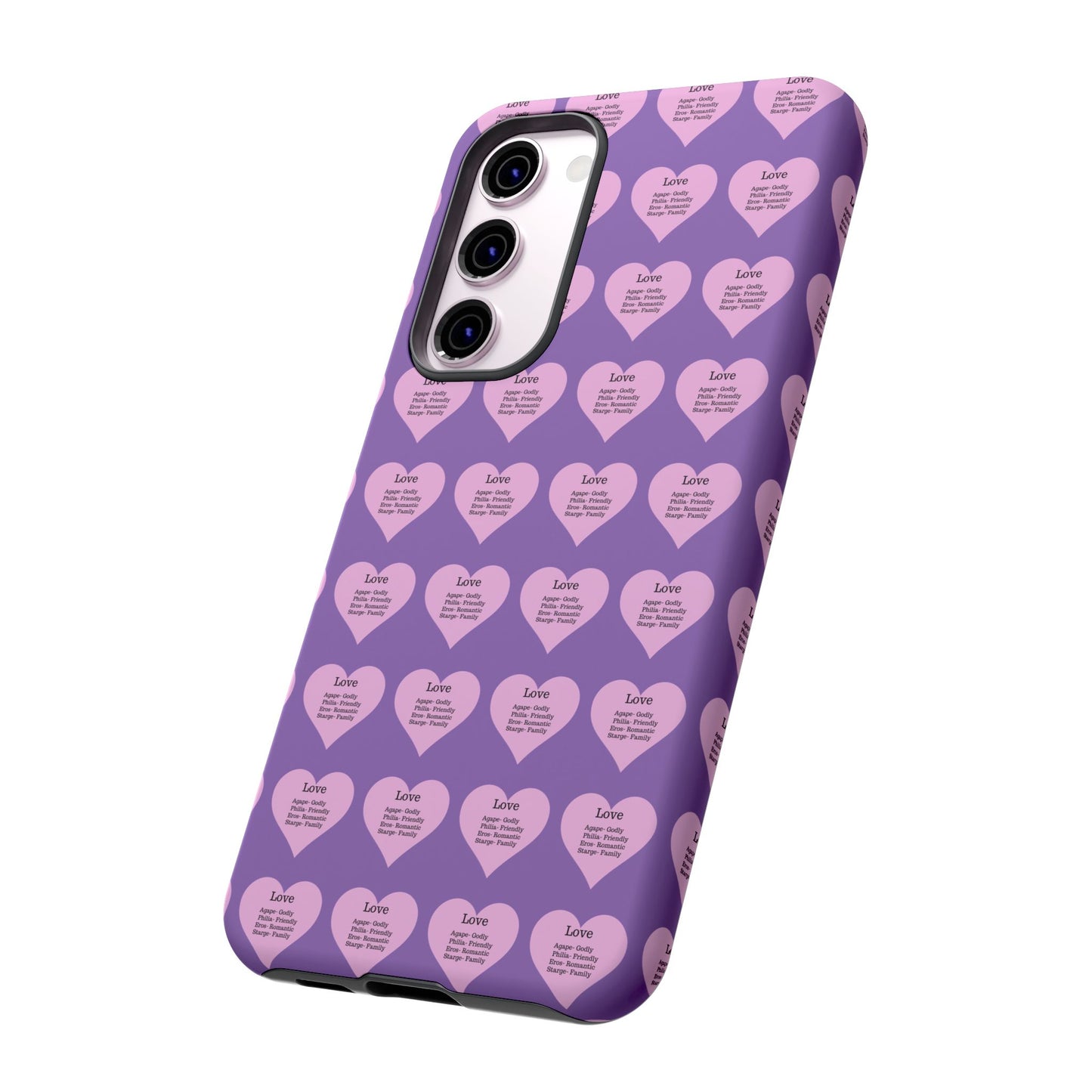 Hearts-A-Flutter Phone Case (Samsung)(Light purple)