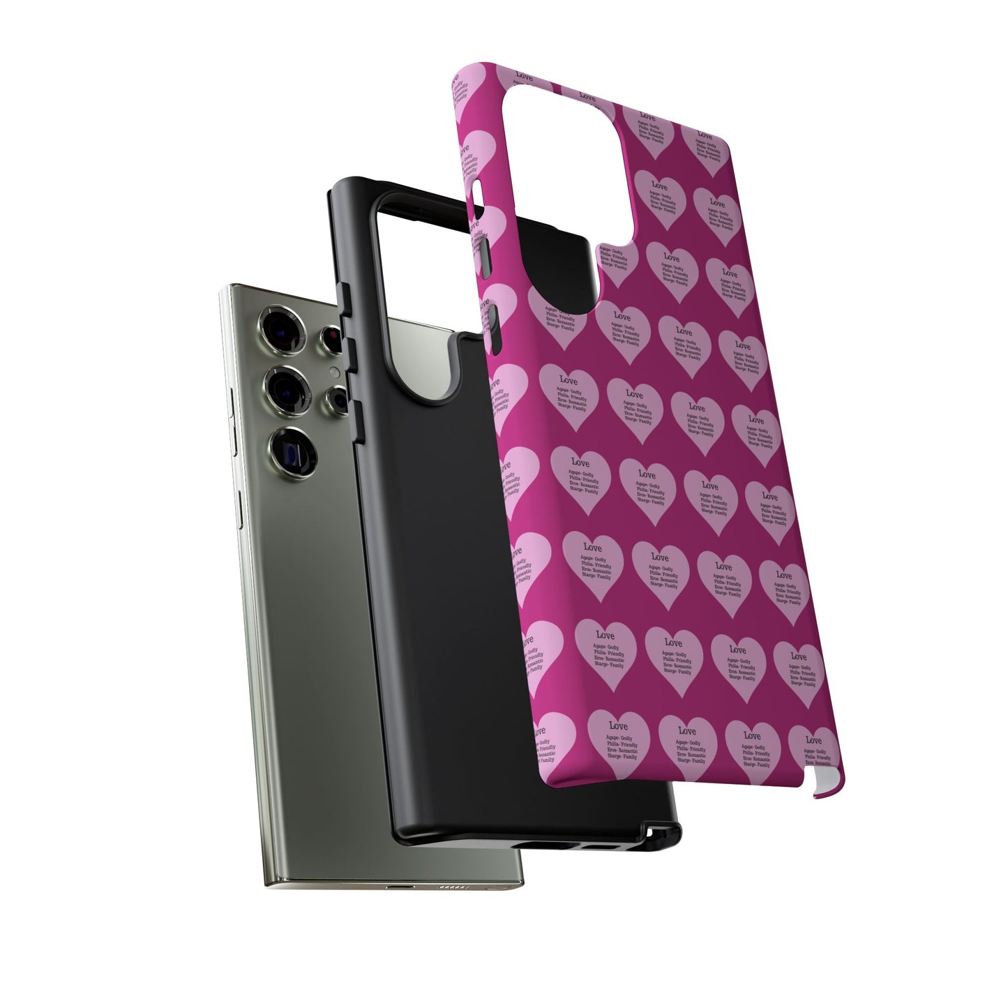Hearts-A-Flutter Phone Case (Samsung)(Pink)