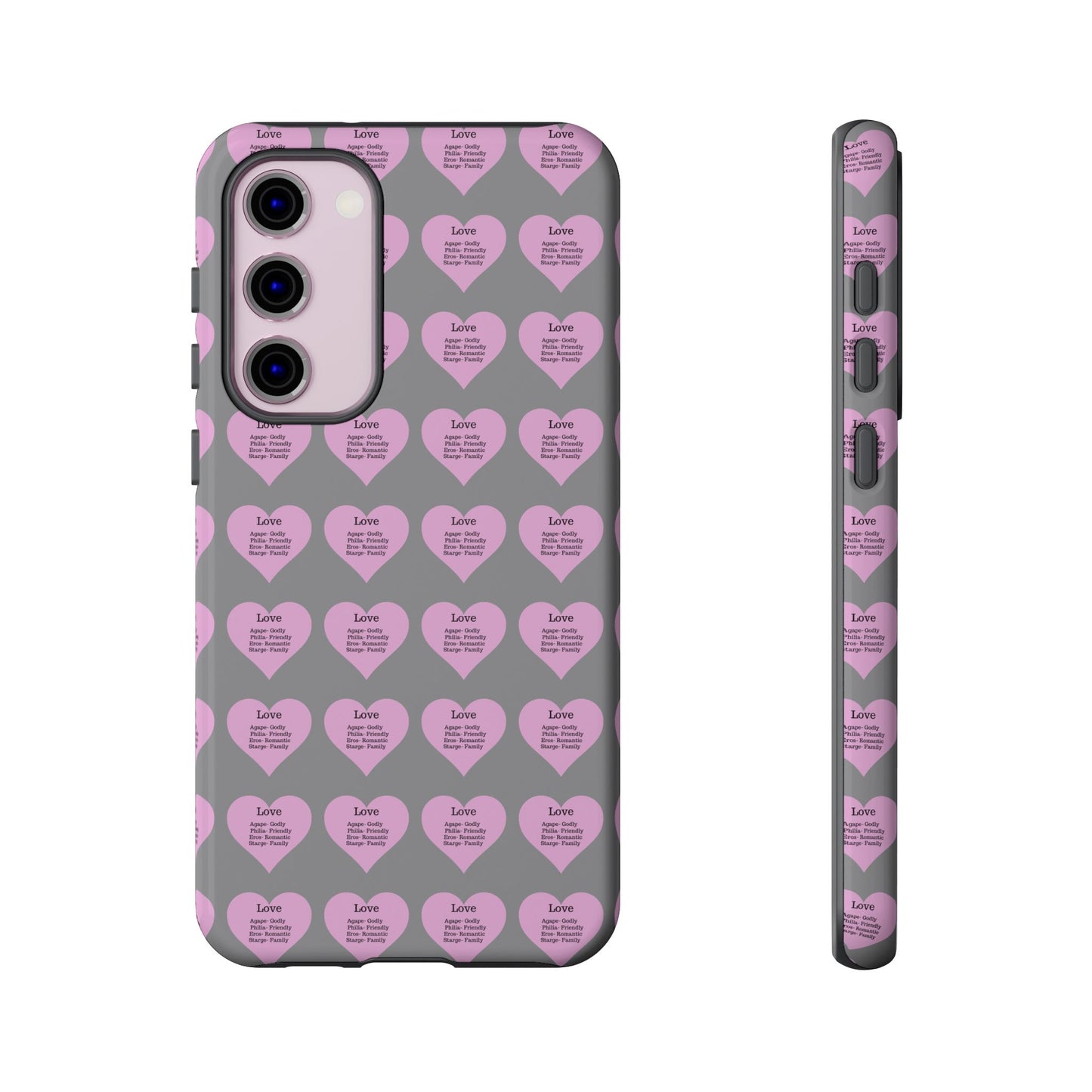 Hearts-A-Flutter Phone Case (Samsung)(Grey)