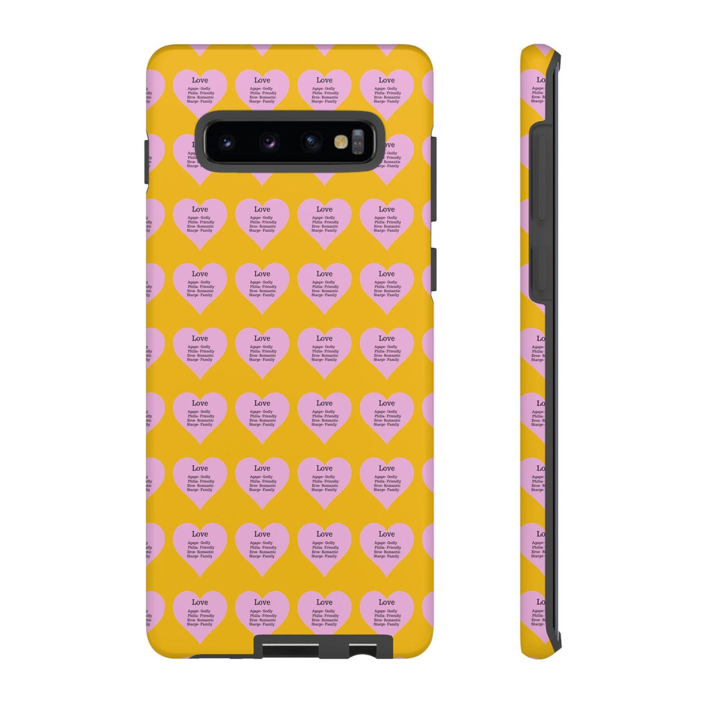 Hearts-A-Flutter Phone Case (Samsung)(Yellow)