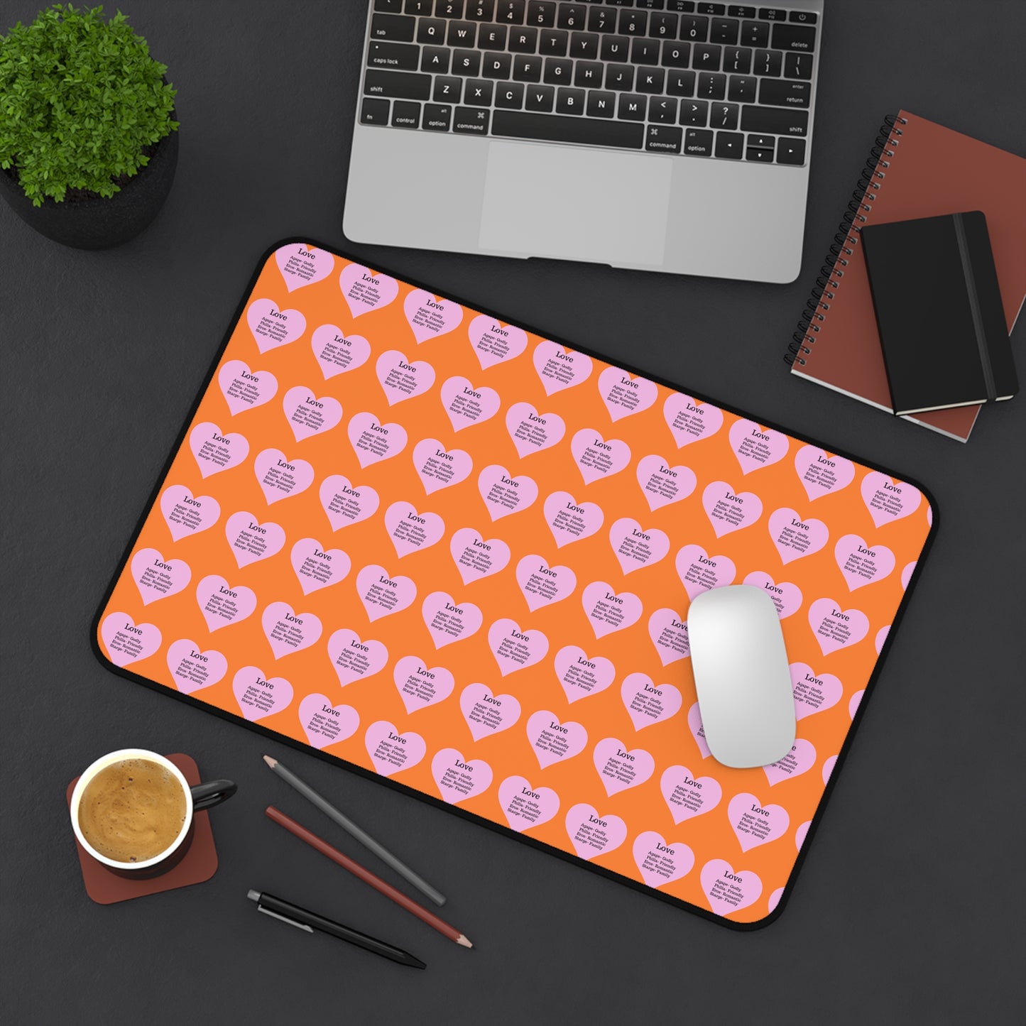 Love Hearts Desk Mat (Crusta)
