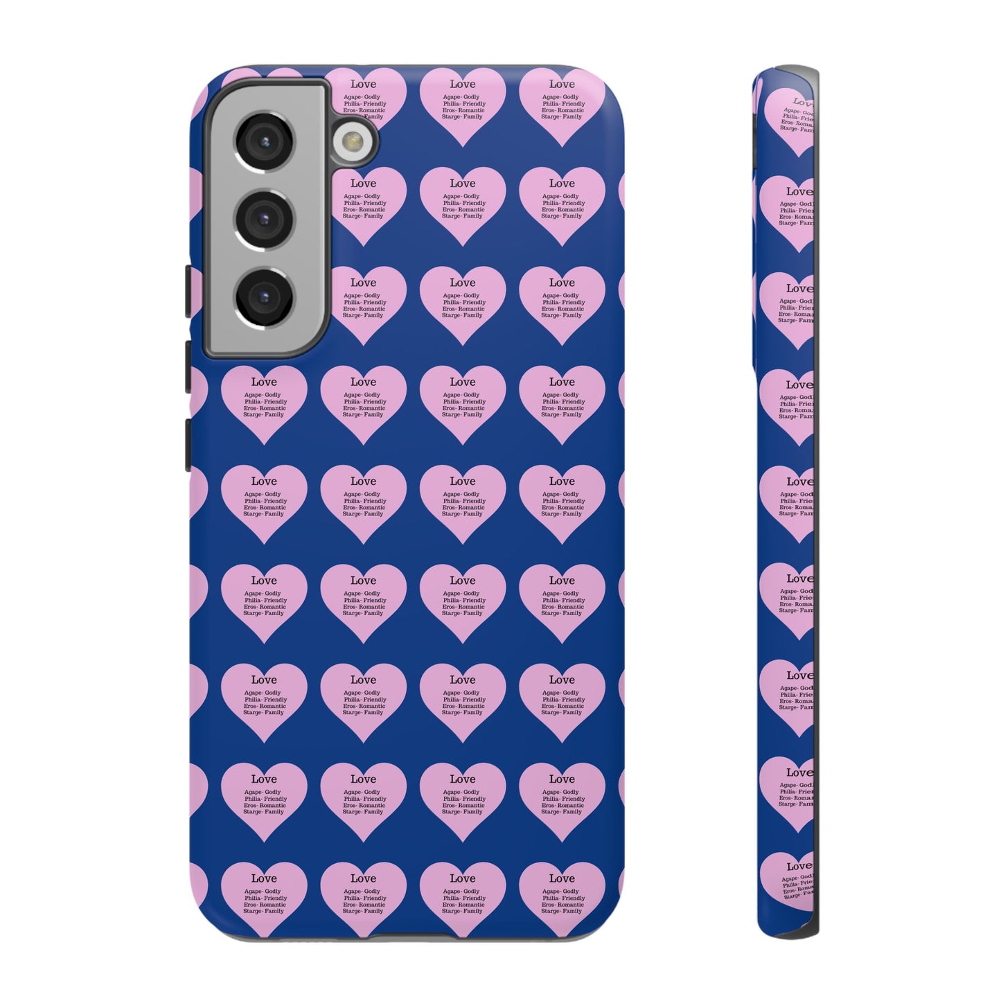 Hearts-A-Flutter Phone Case (Samsung)(Dark blue)