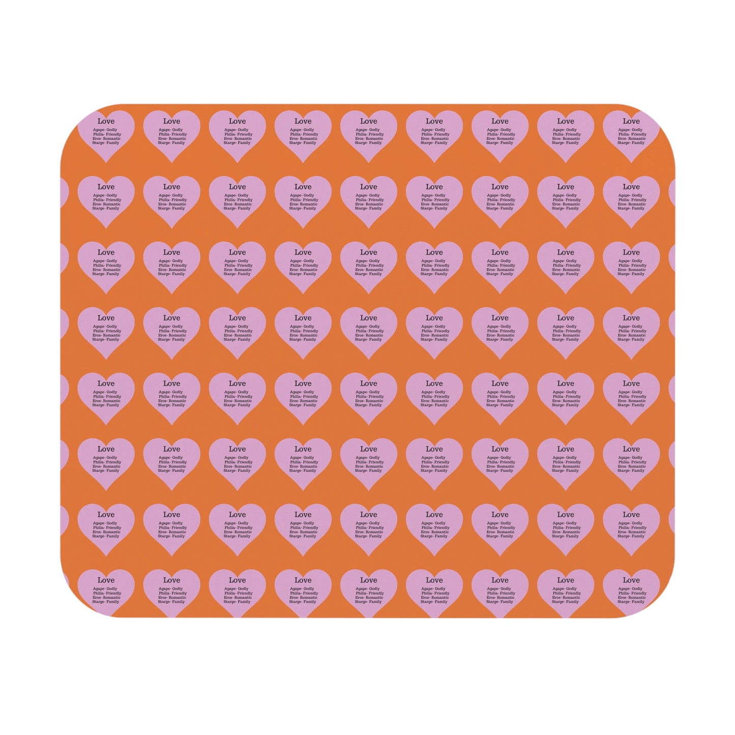 The Four Loves Mouse Pad Pattern Look (Crusta)
