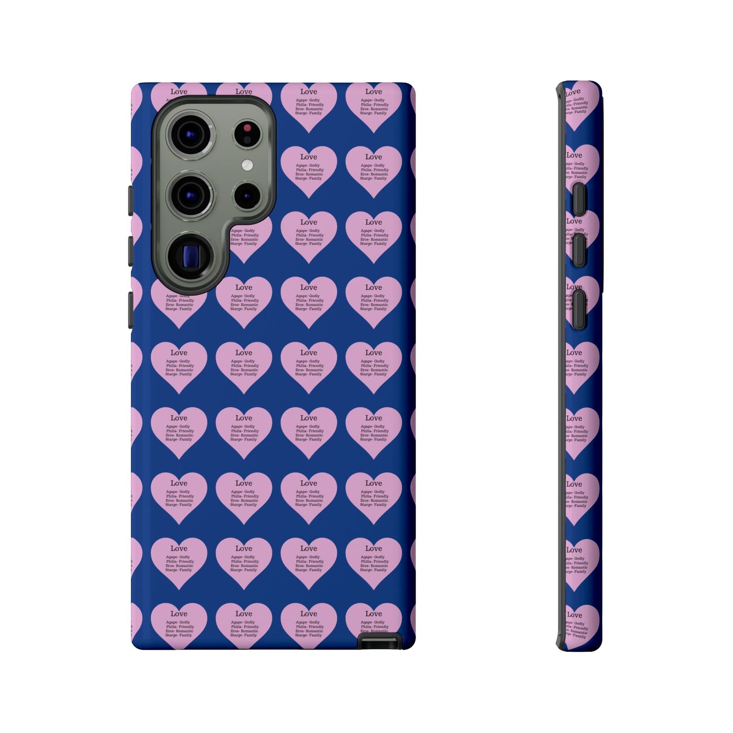 Hearts-A-Flutter Phone Case (Samsung)(Dark blue)