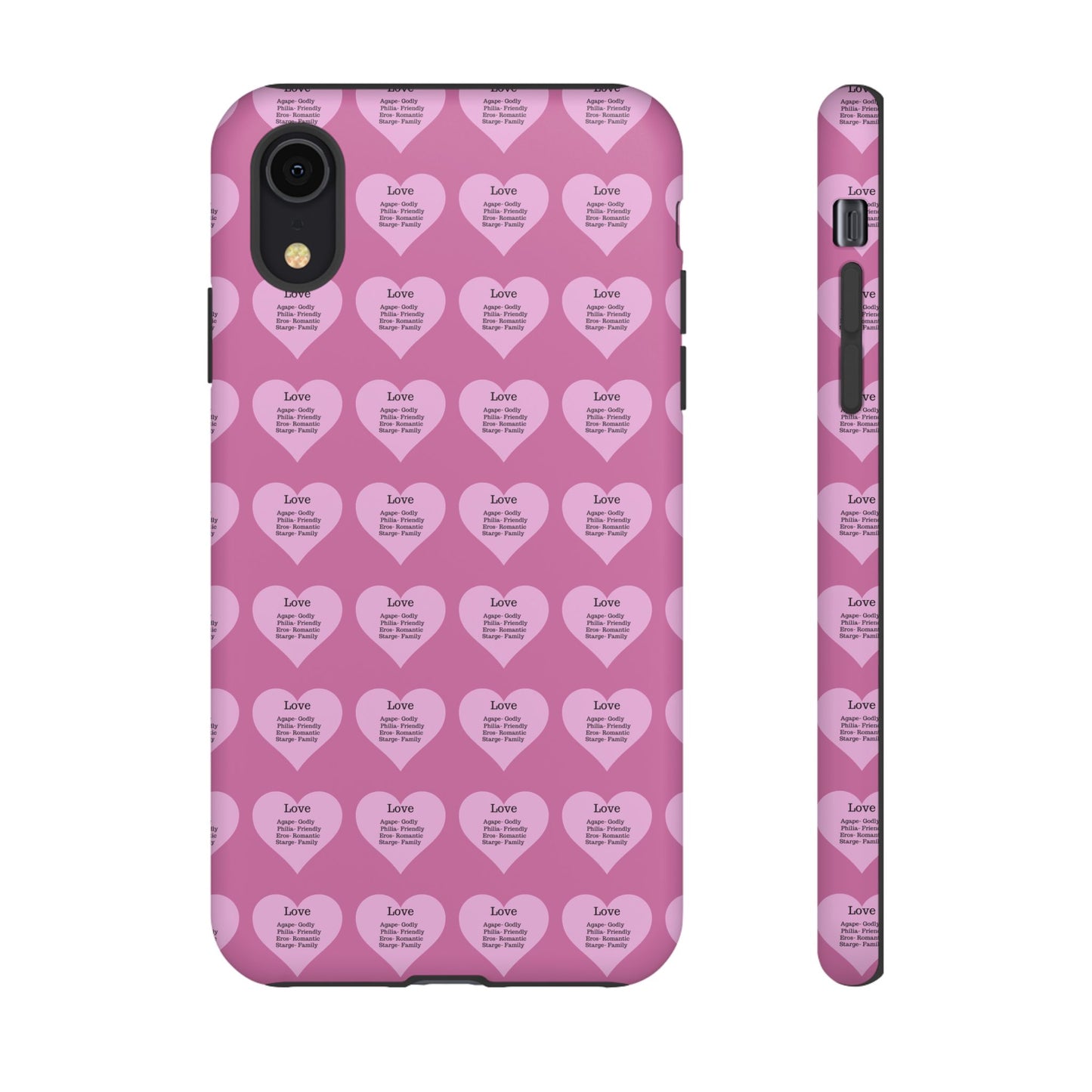 Hearts-A-Flutter Phone Case (iPhone, Google Pixel)(Light pink)