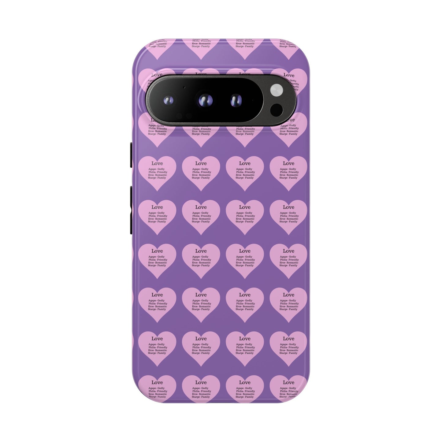 Hearts-A-Flutter Phone Case (iPhone, Google Pixel)(Light purple)