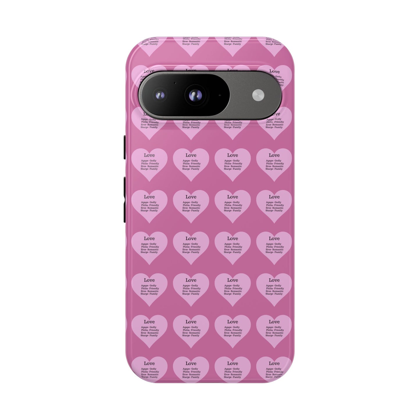 Hearts-A-Flutter Phone Case (iPhone, Google Pixel)(Light pink)