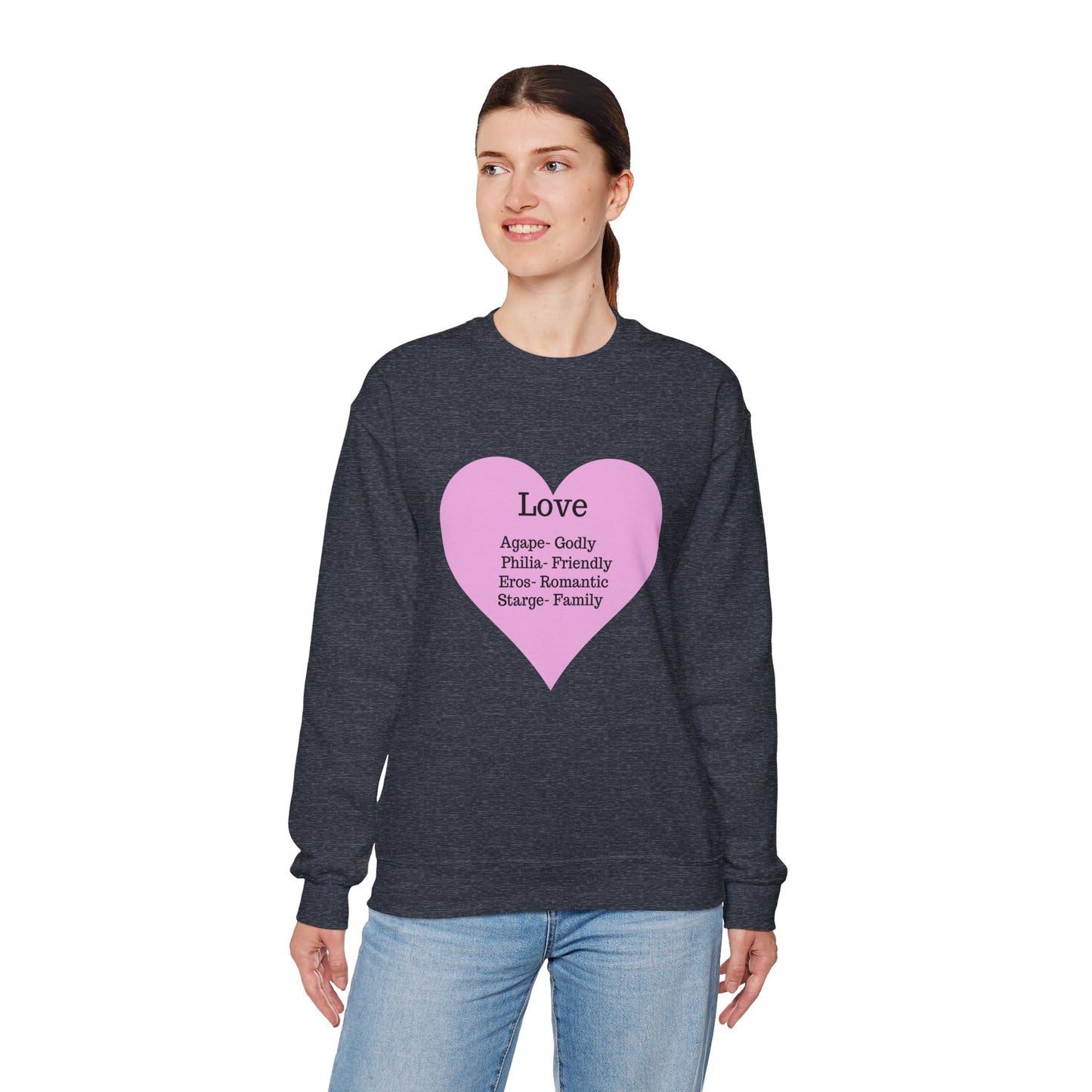 Types of Love Heart Unisex Sweatshirt