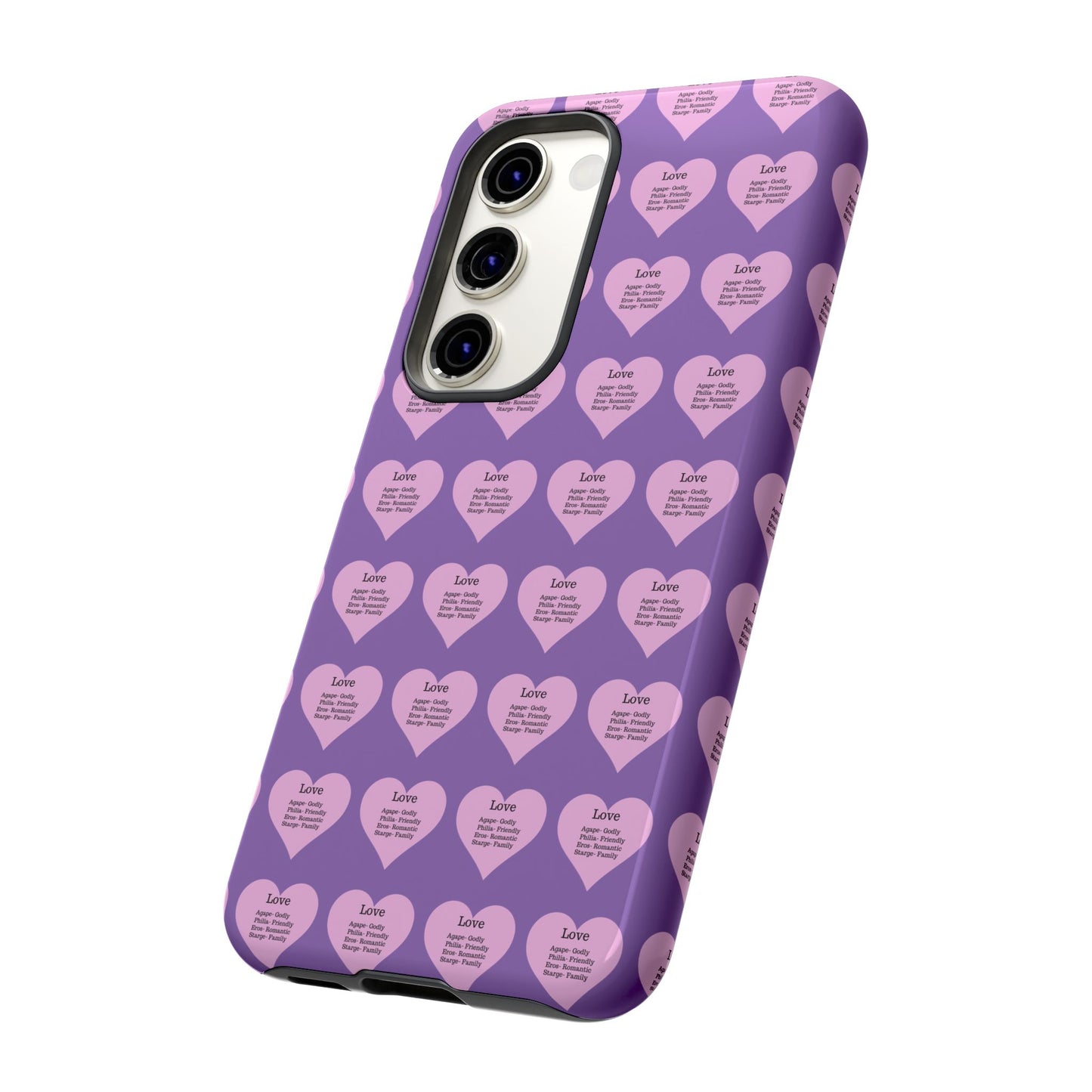 Hearts-A-Flutter Phone Case (Samsung)(Light purple)