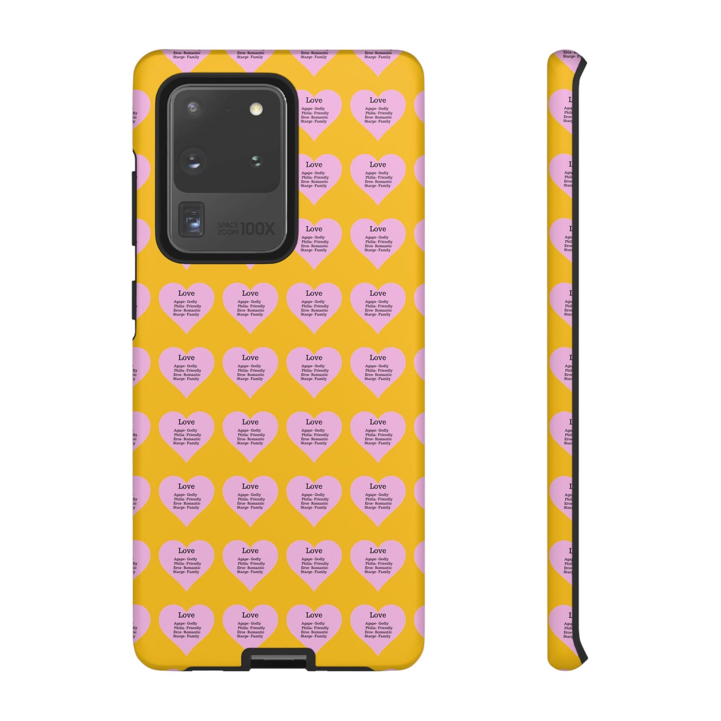 Hearts-A-Flutter Phone Case (Samsung)(Yellow)