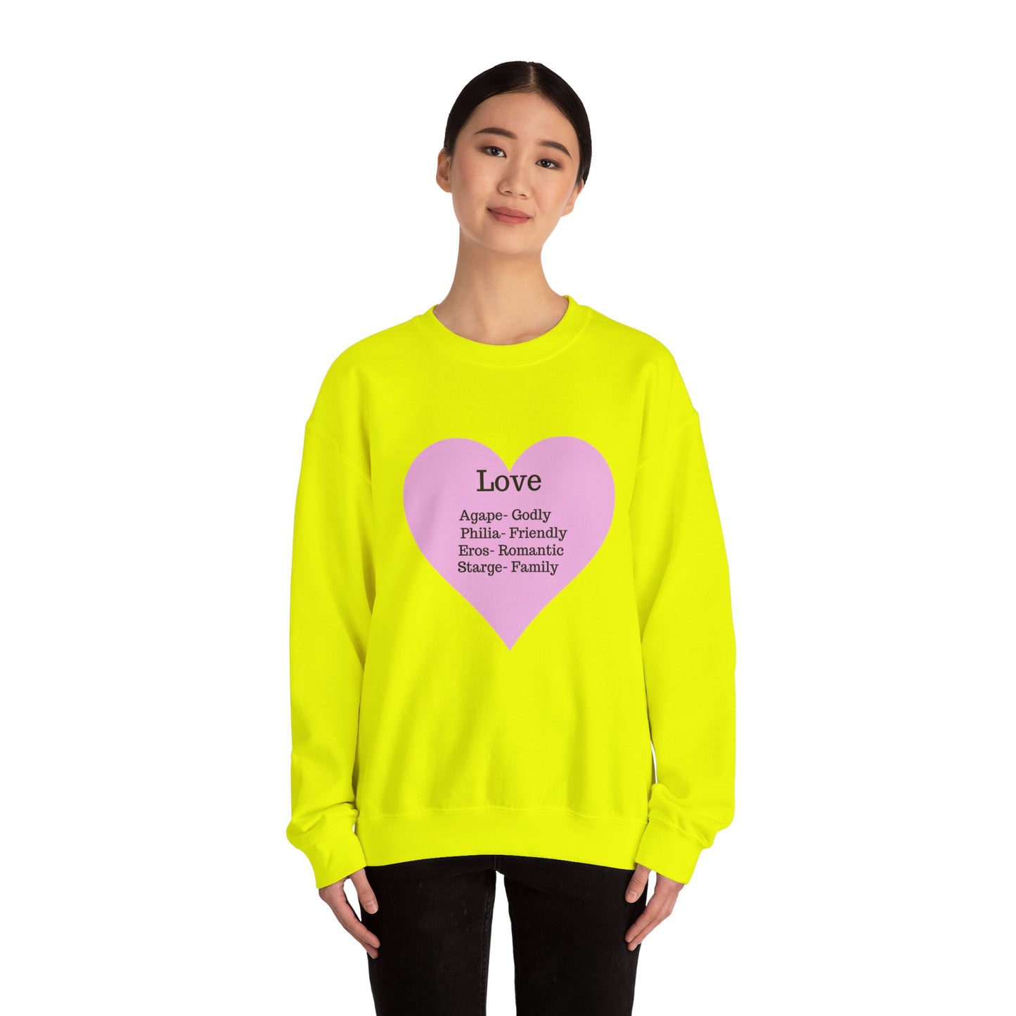 Types of Love Heart Unisex Sweatshirt