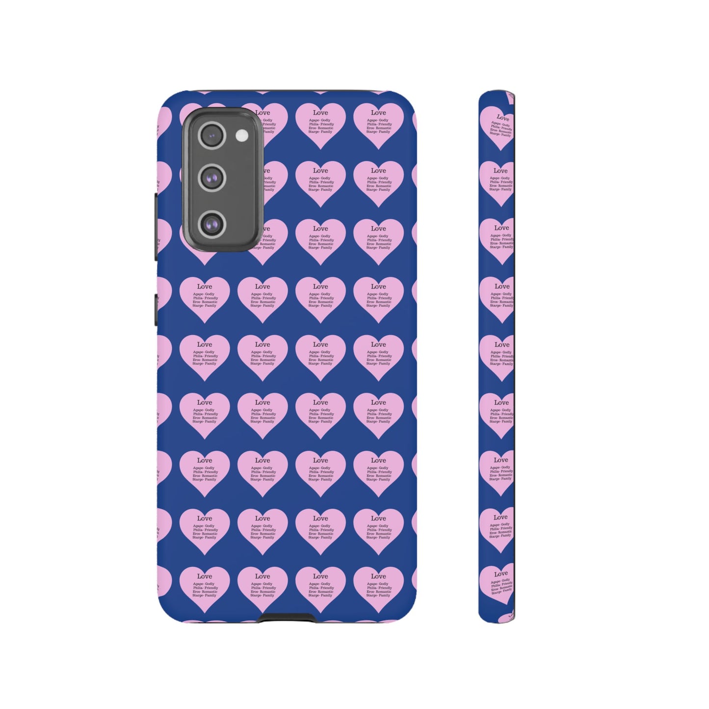 Hearts-A-Flutter Phone Case (Samsung)(Dark blue)
