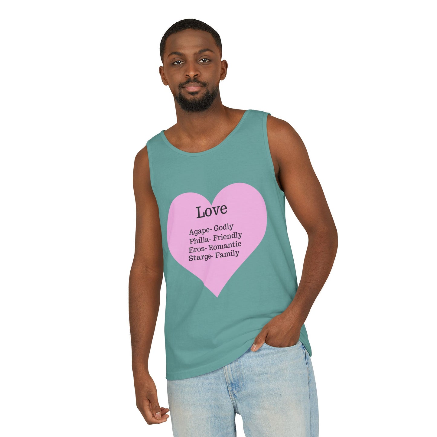 Unisex "Love" Definitions Garment-Dyed Tank Top