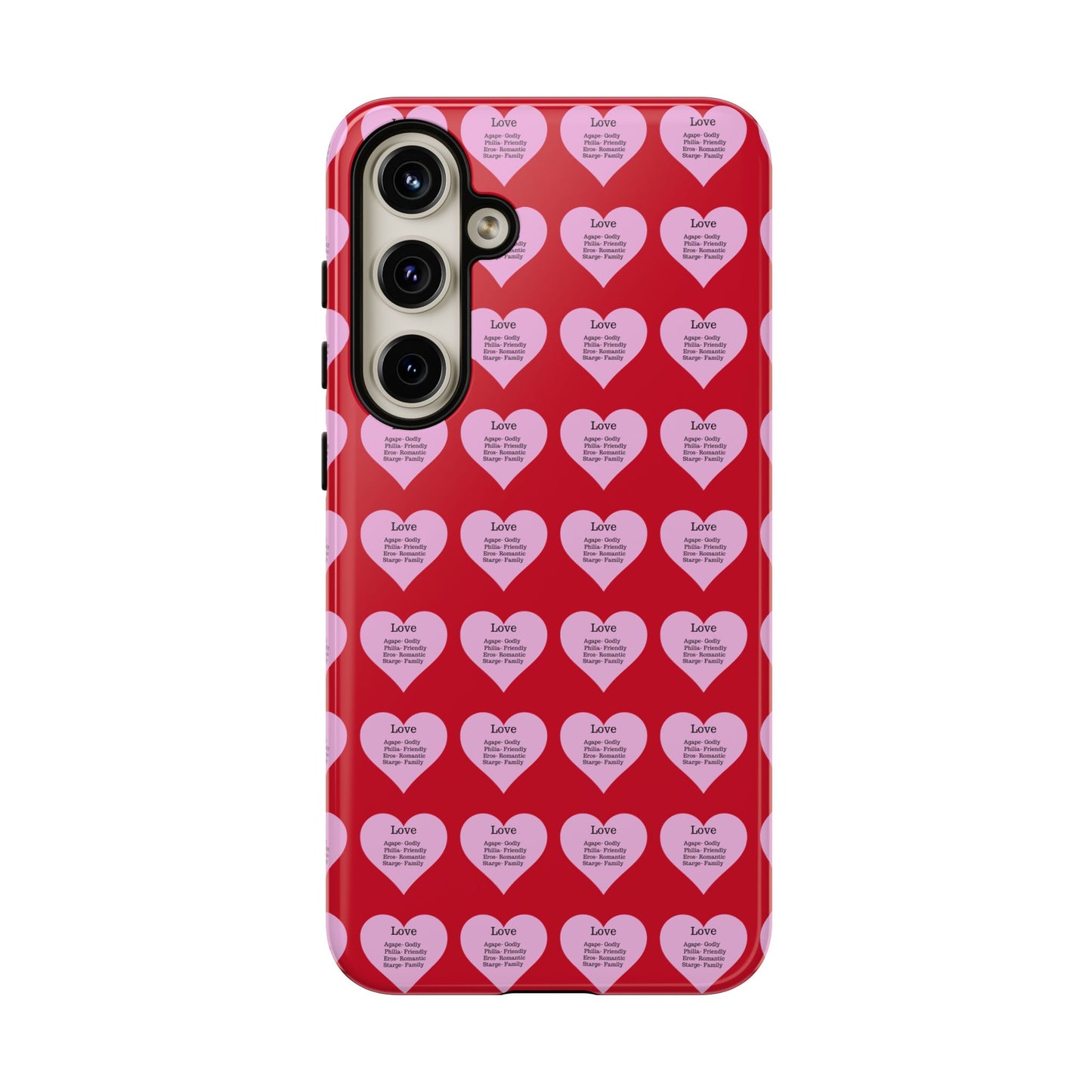 Hearts-A-Flutter Phone Case (Samsung)(Dark red)