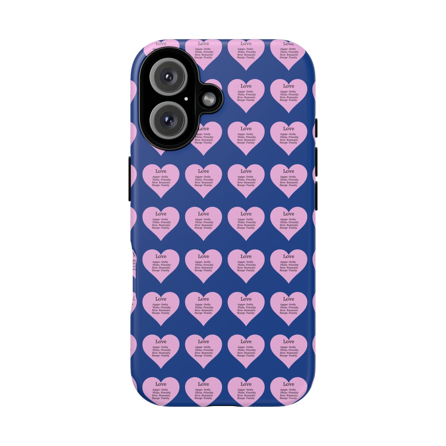 Hearts-A-Flutter Phone Case (iPhone, Google Pixel)(Dark blue)