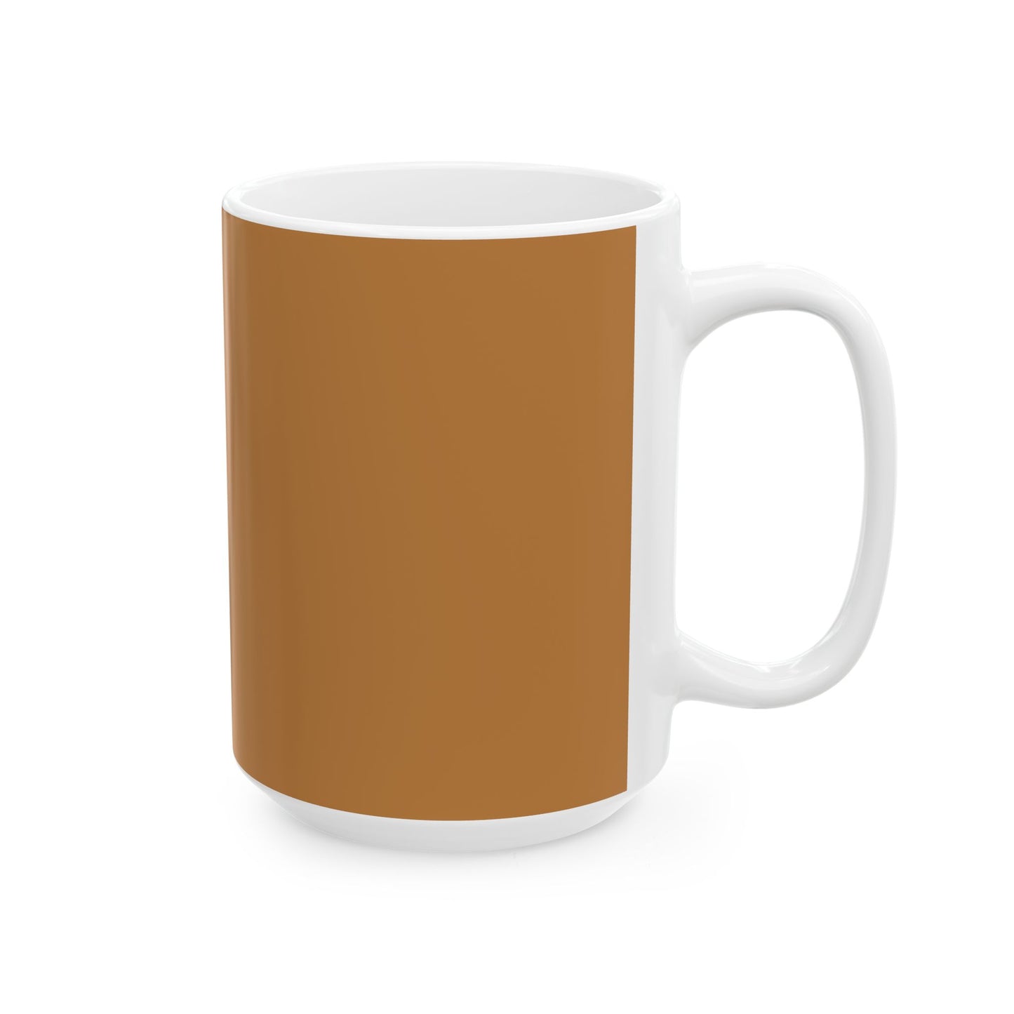 Charming Heart Ceramic Coffee Mug (Light brown)